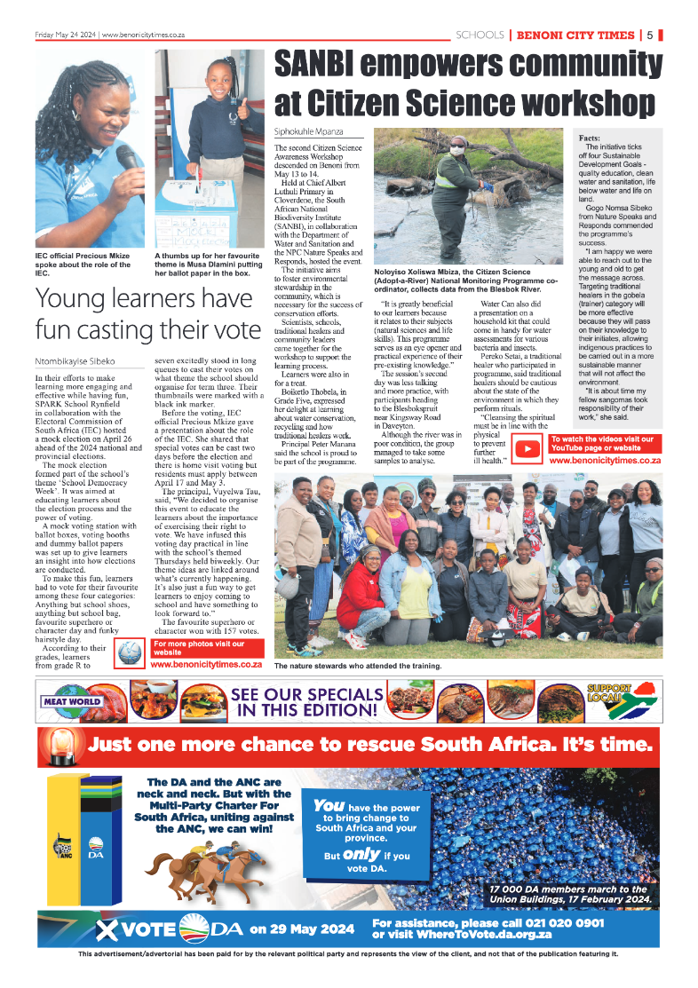 Benoni City Times 24 May 2024 page 5