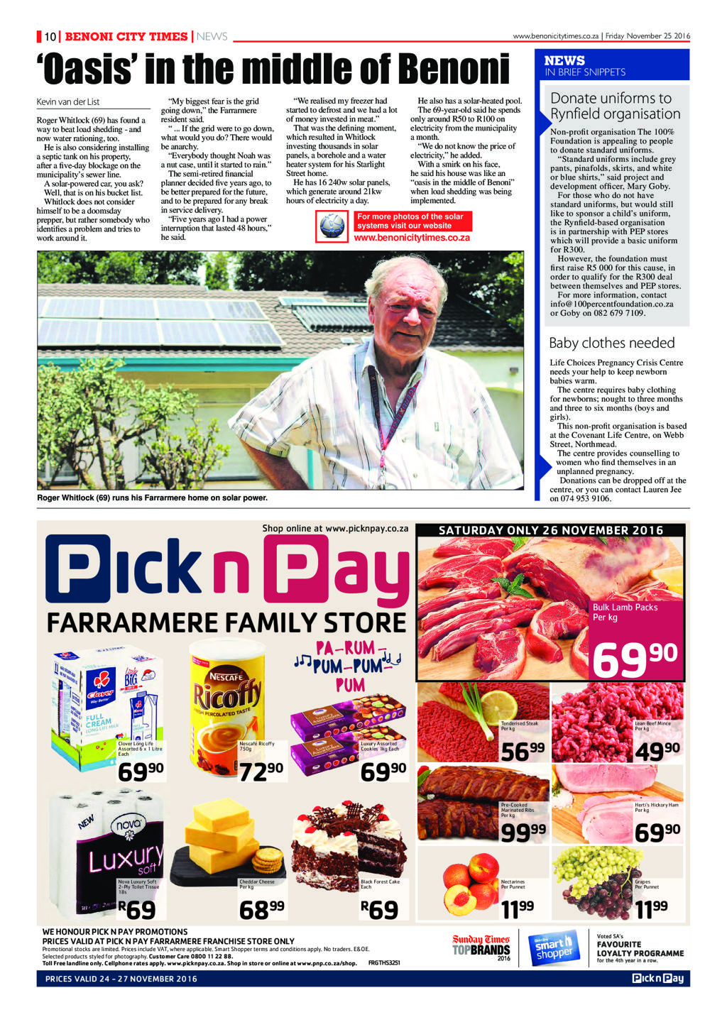 Benoni City Times 24 November 2016 page 14