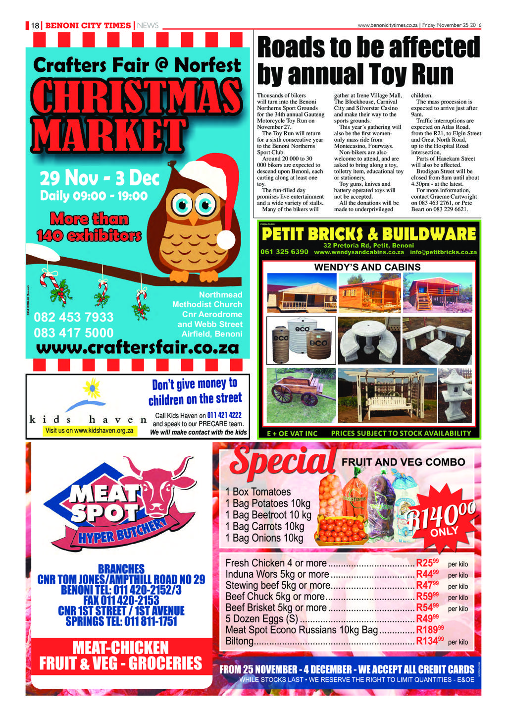 Benoni City Times 24 November 2016 page 22