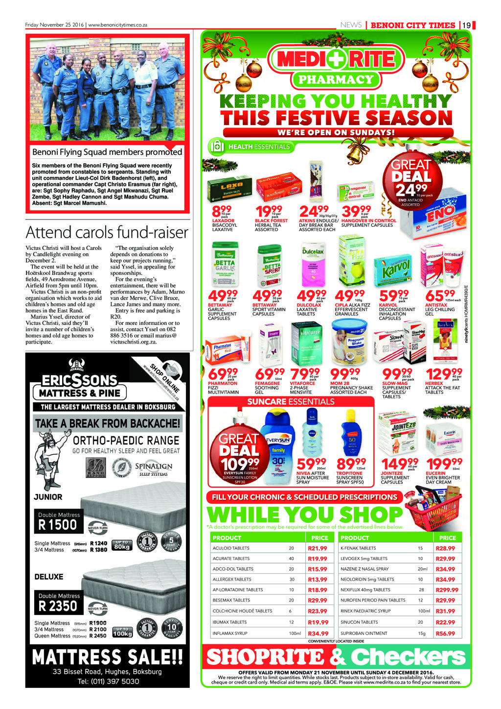 Benoni City Times 24 November 2016 page 23