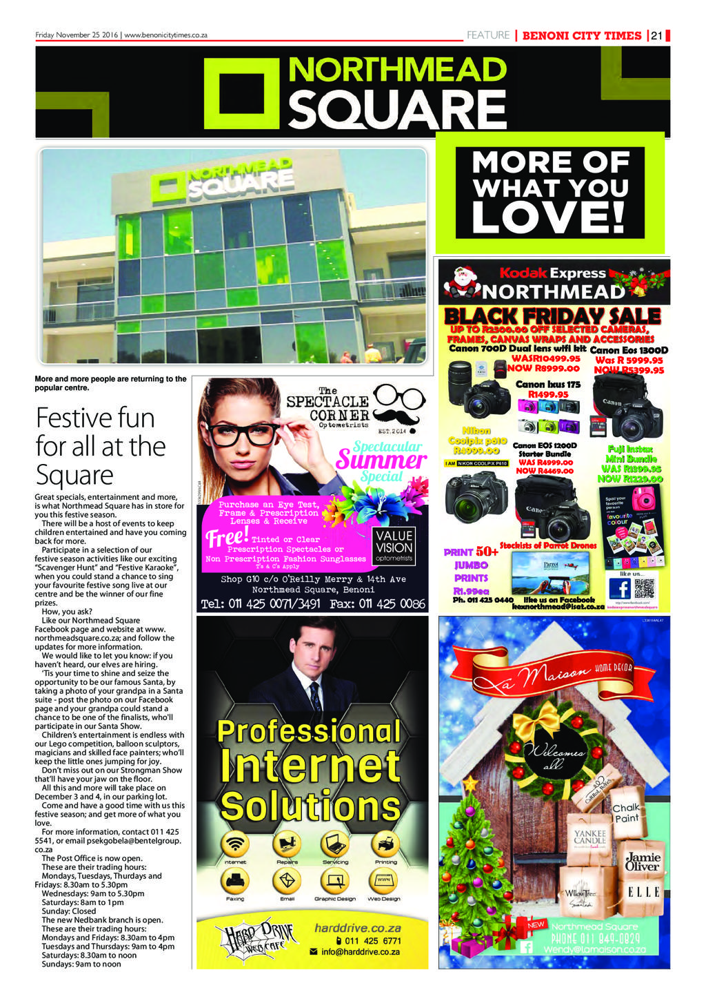Benoni City Times 24 November 2016 page 25