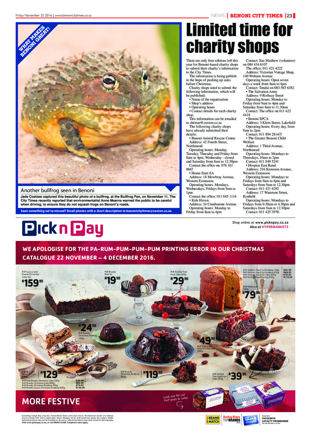 Benoni City Times 24 November 2016 page 27