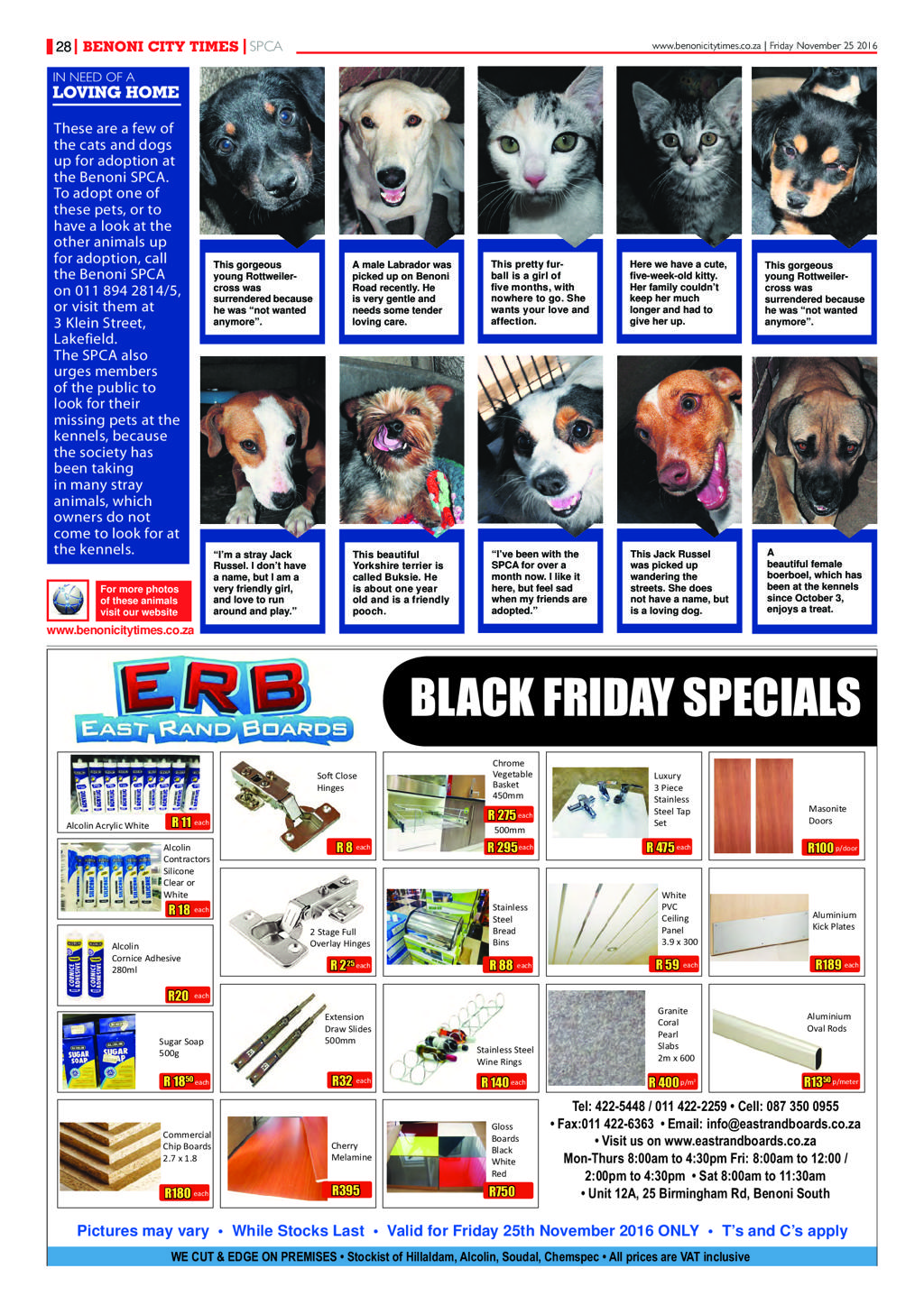 Benoni City Times 24 November 2016 page 32