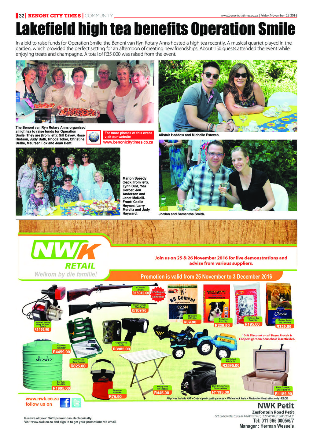 Benoni City Times 24 November 2016 page 36