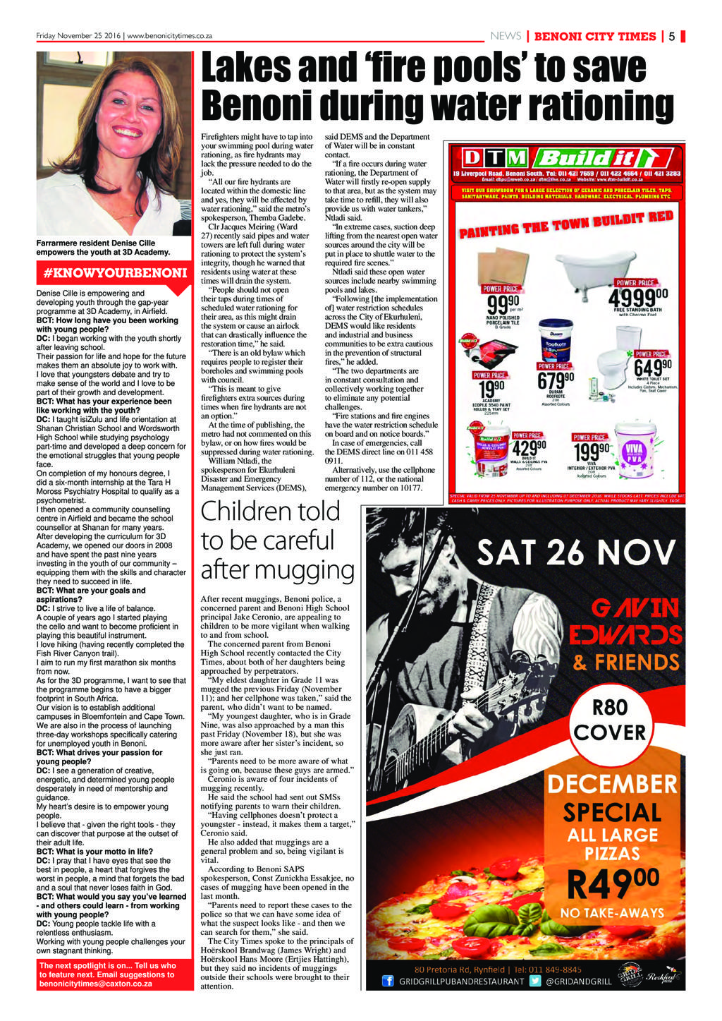 Benoni City Times 24 November 2016 page 9