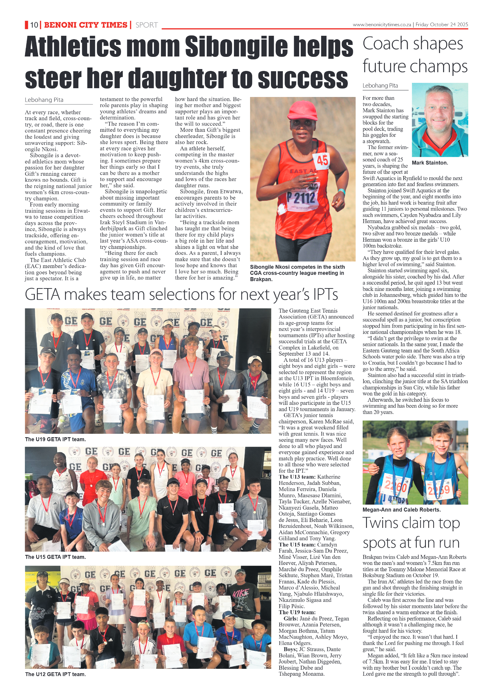 Benoni City Times 24 October 2025 page 12