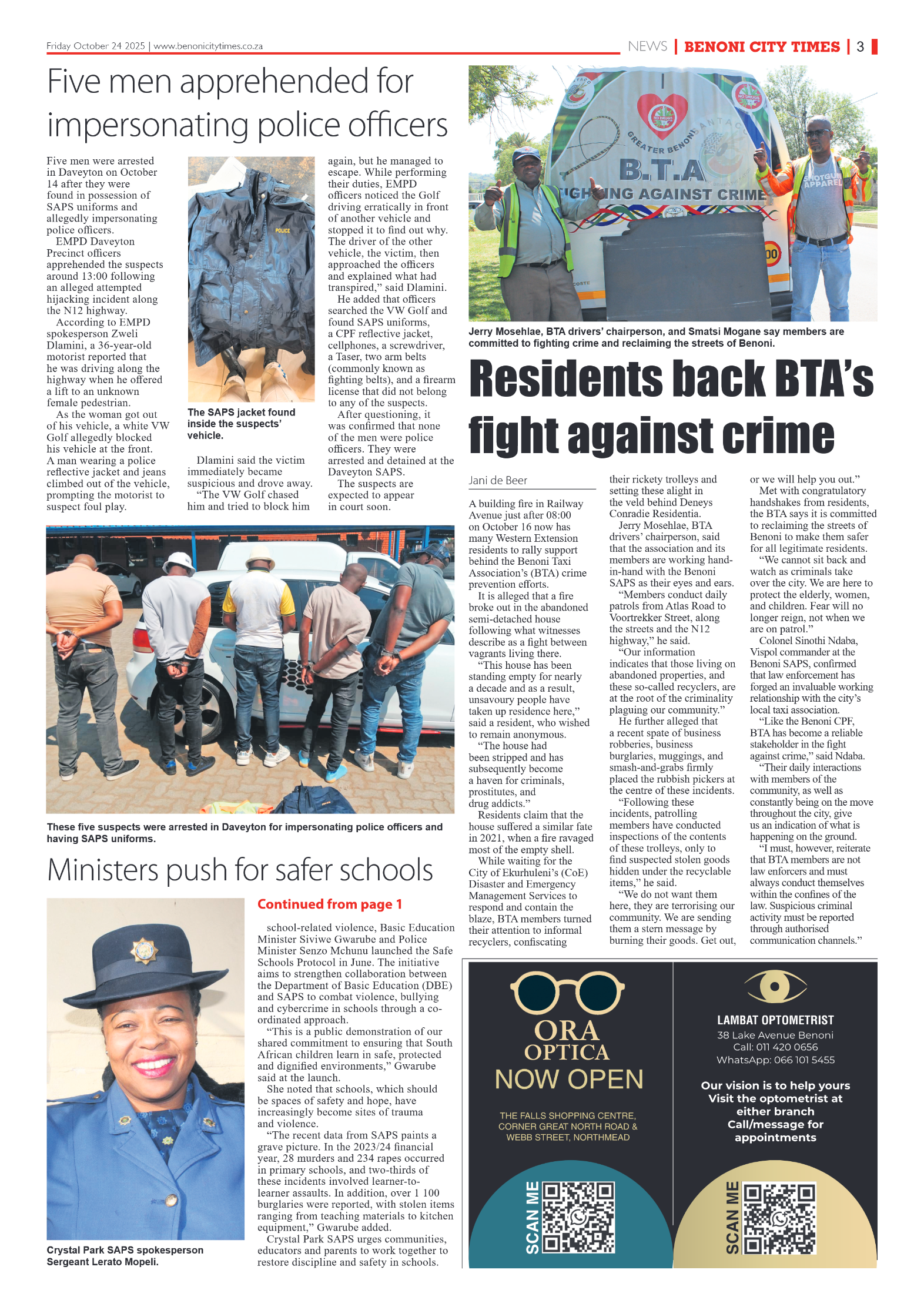 Benoni City Times 24 October 2025 page 5