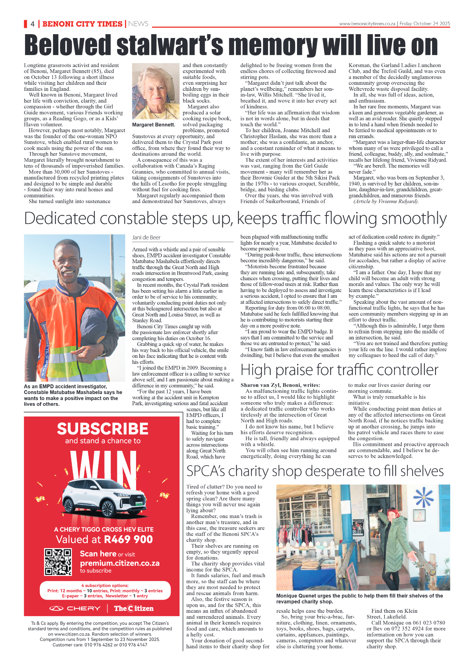 Benoni City Times 24 October 2025 page 6