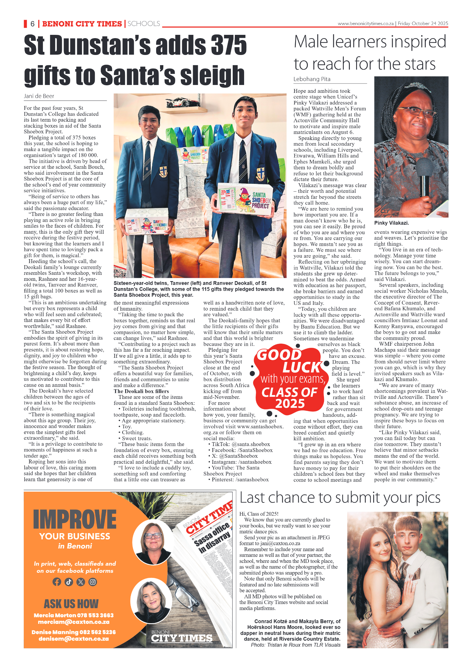 Benoni City Times 24 October 2025 page 8