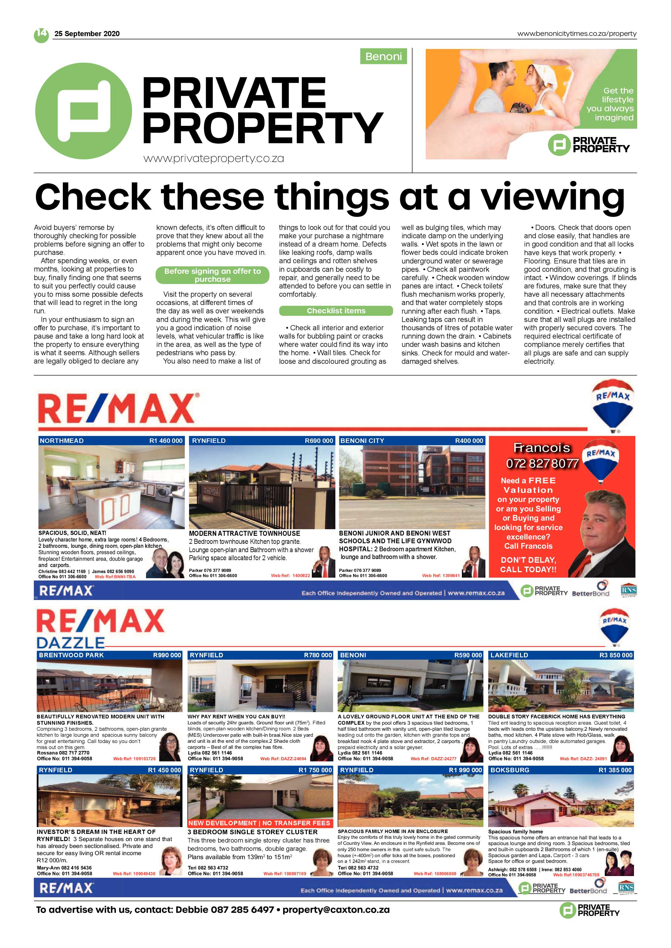 Benoni City Times 24 September 2020 page 14