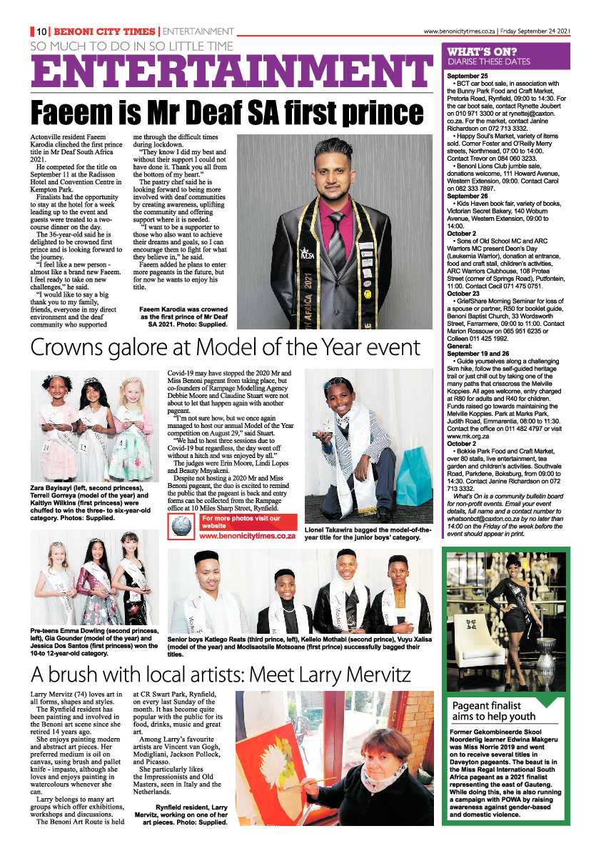Benoni City Times 24 September 2021 page 10