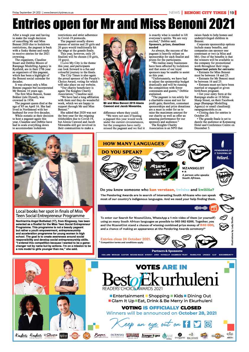 Benoni City Times 24 September 2021 page 18