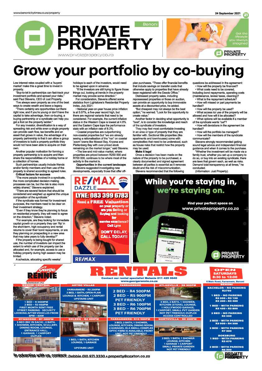 Benoni City Times 24 September 2021 page 20