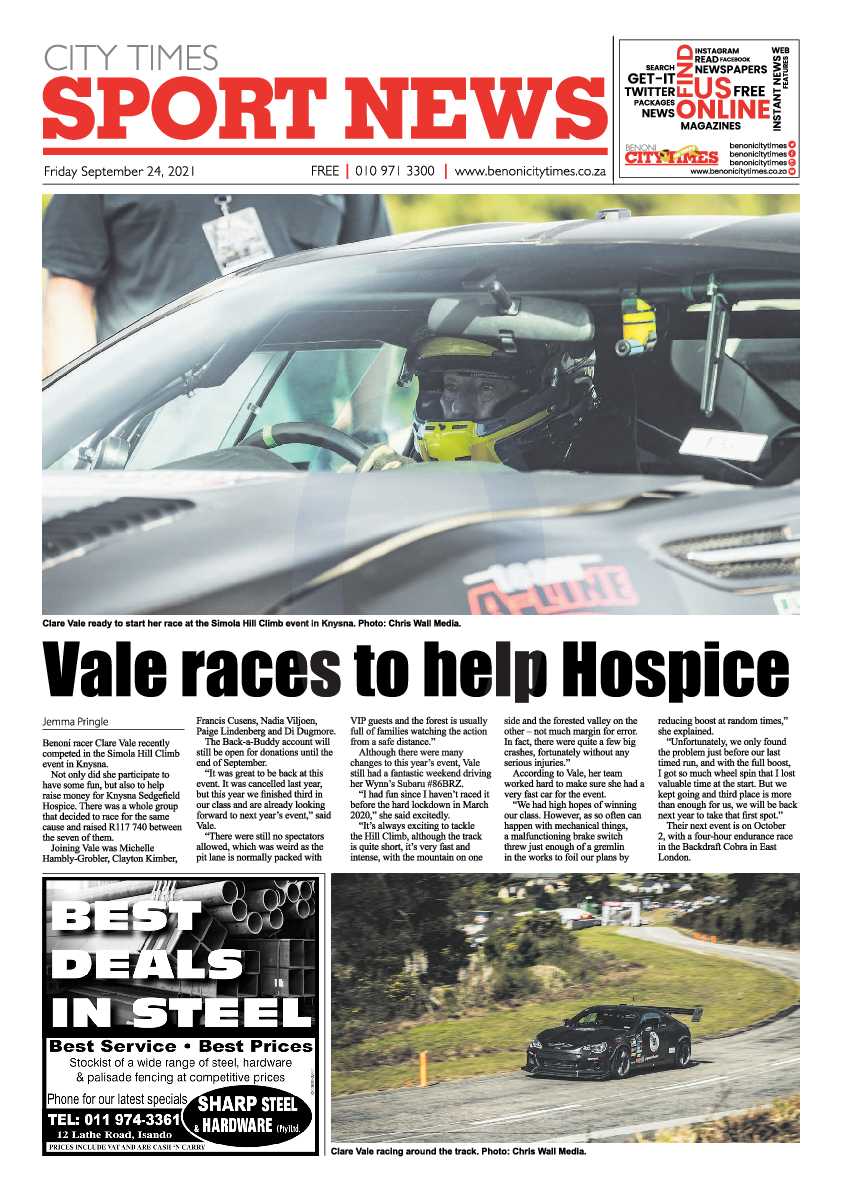 Benoni City Times 24 September 2021 page 23