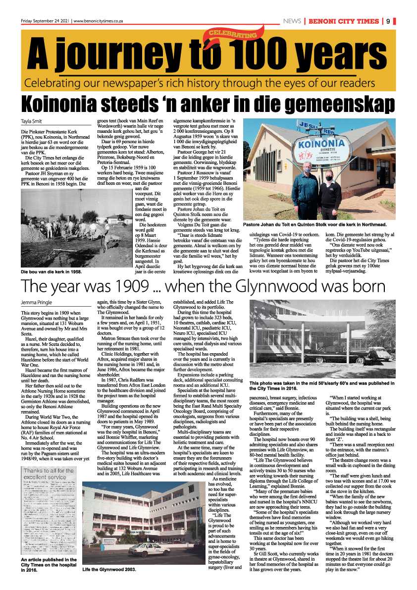 Benoni City Times 24 September 2021 page 9