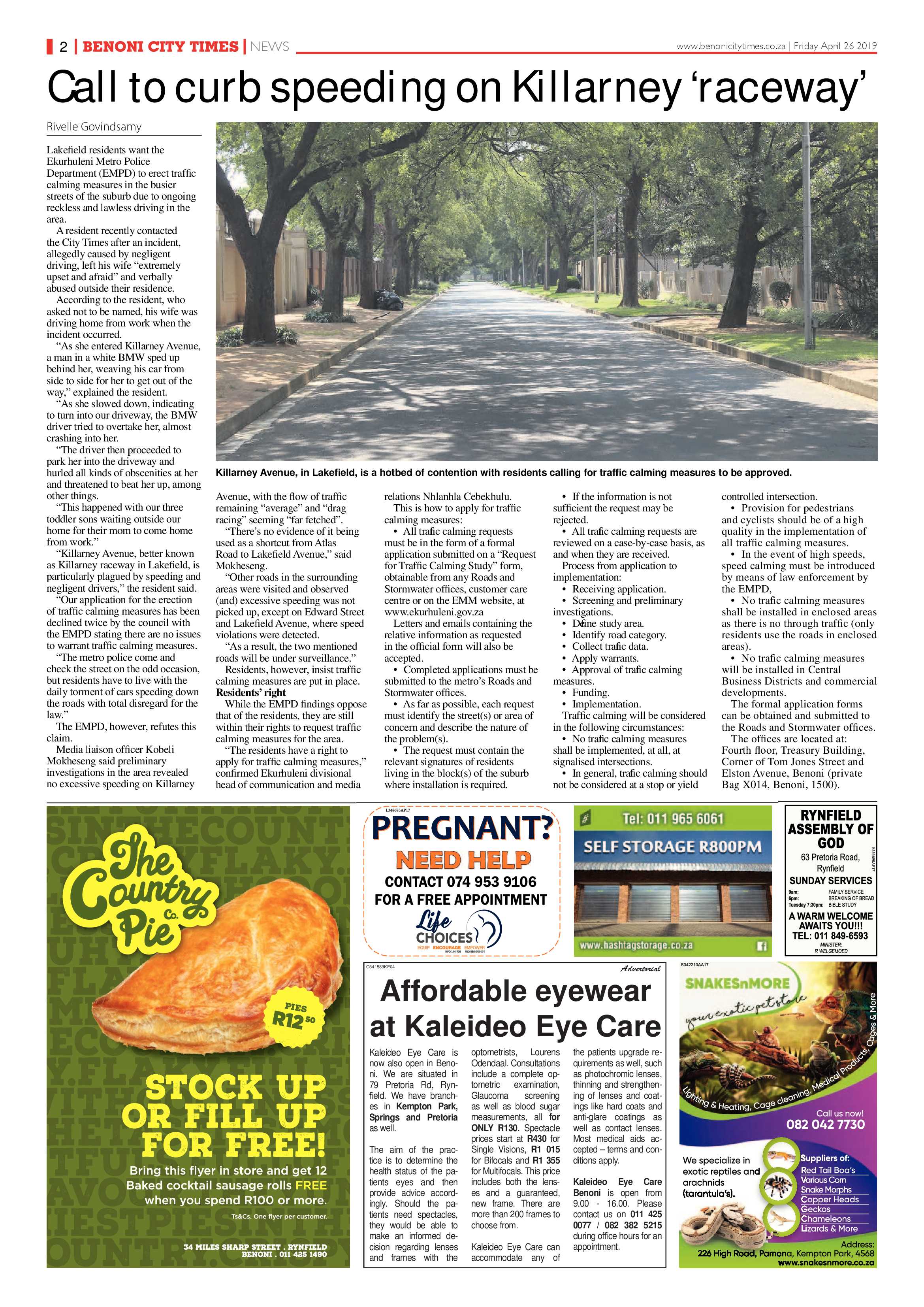 Benoni City Times 25 April 2019 page 2