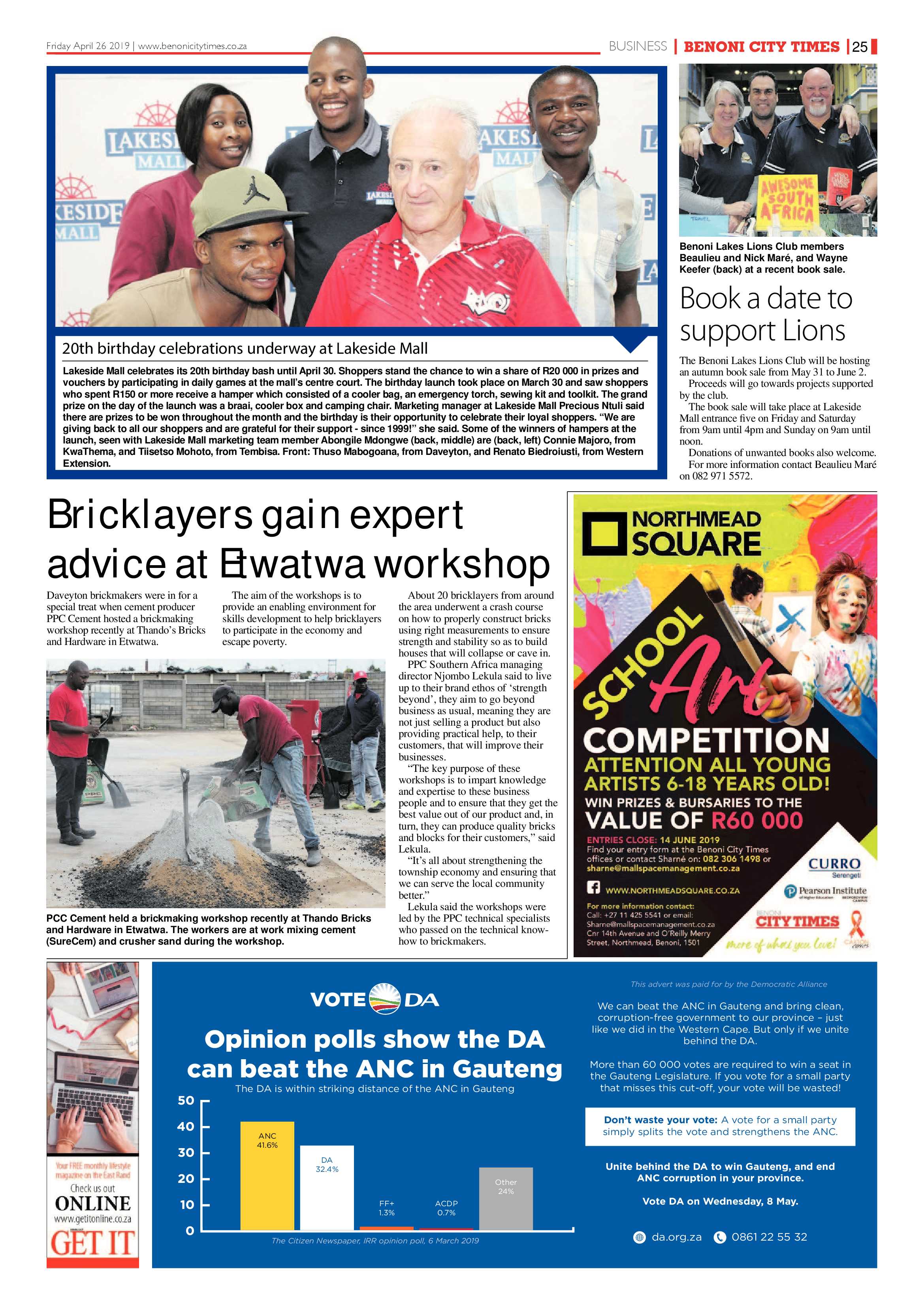 Benoni City Times 25 April 2019 page 25