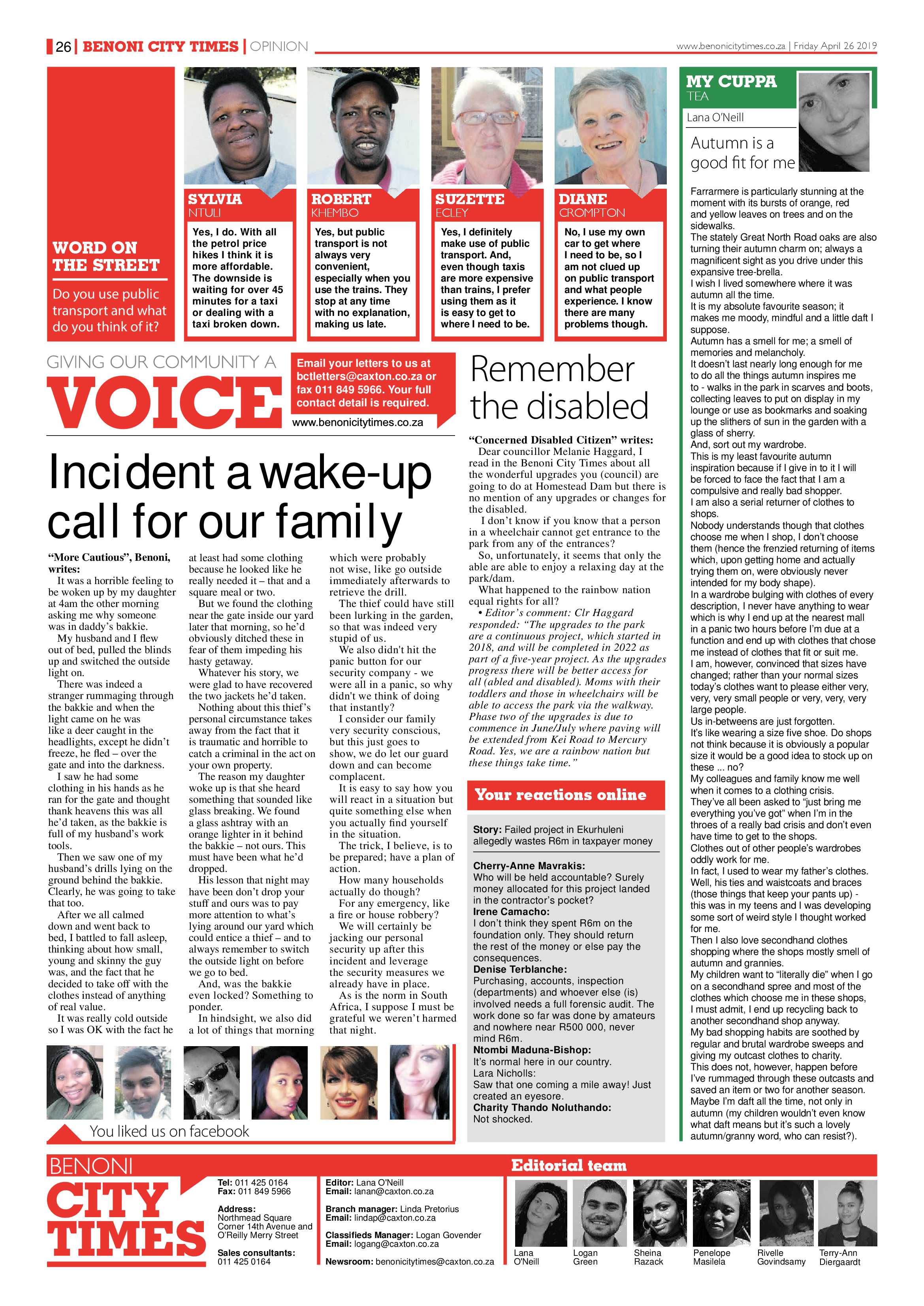 Benoni City Times 25 April 2019 page 26
