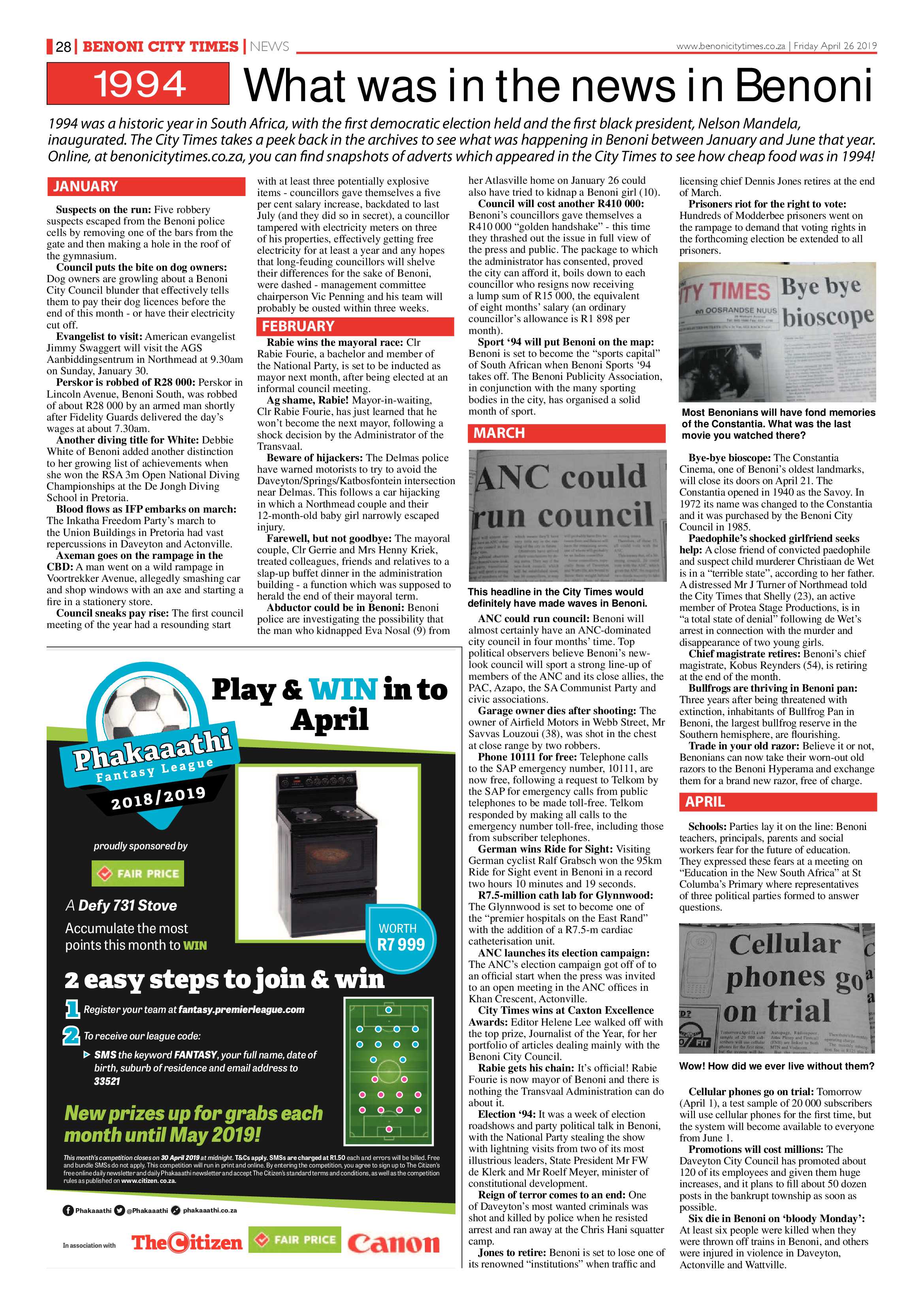 Benoni City Times 25 April 2019 page 28