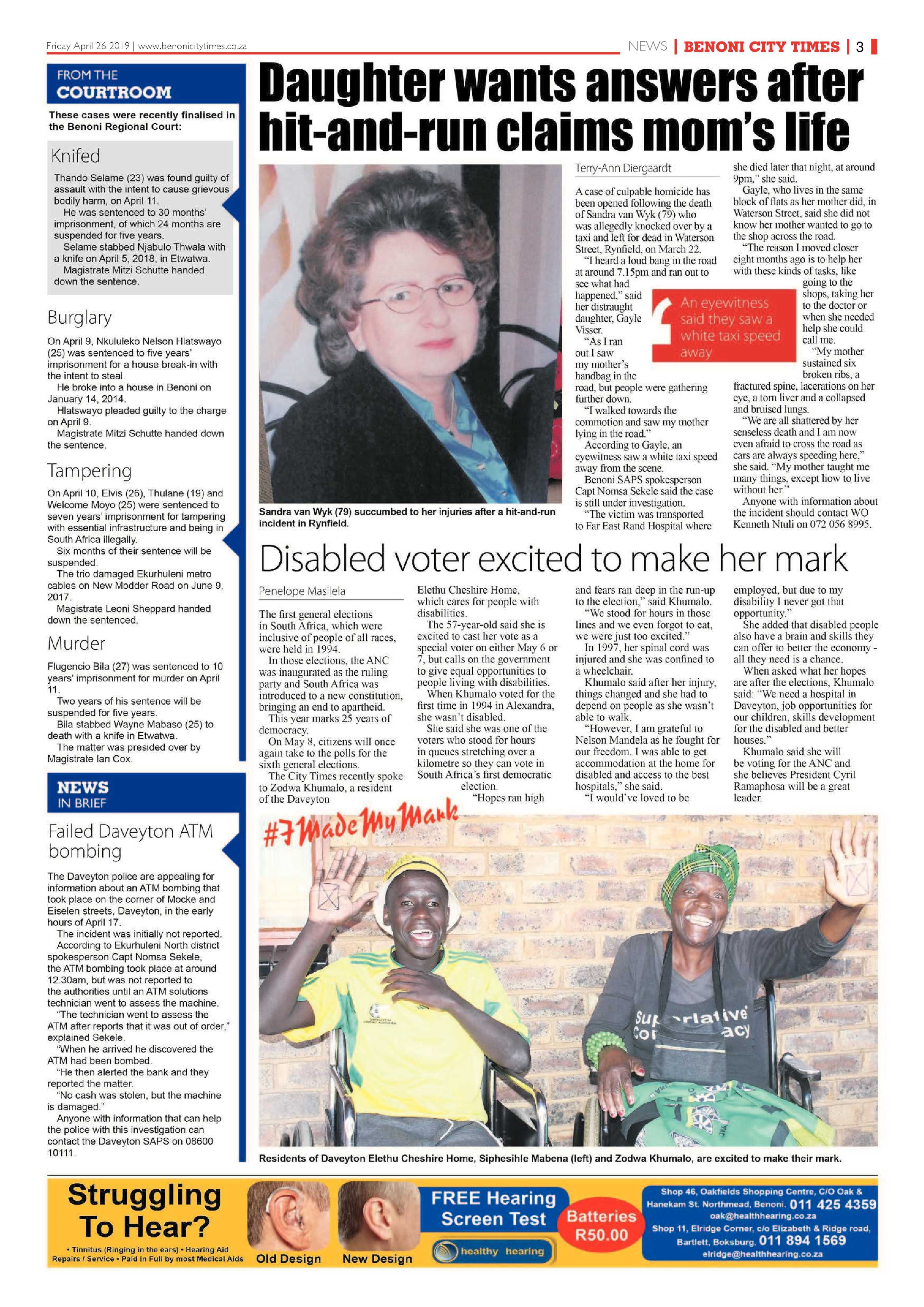Benoni City Times 25 April 2019 page 3