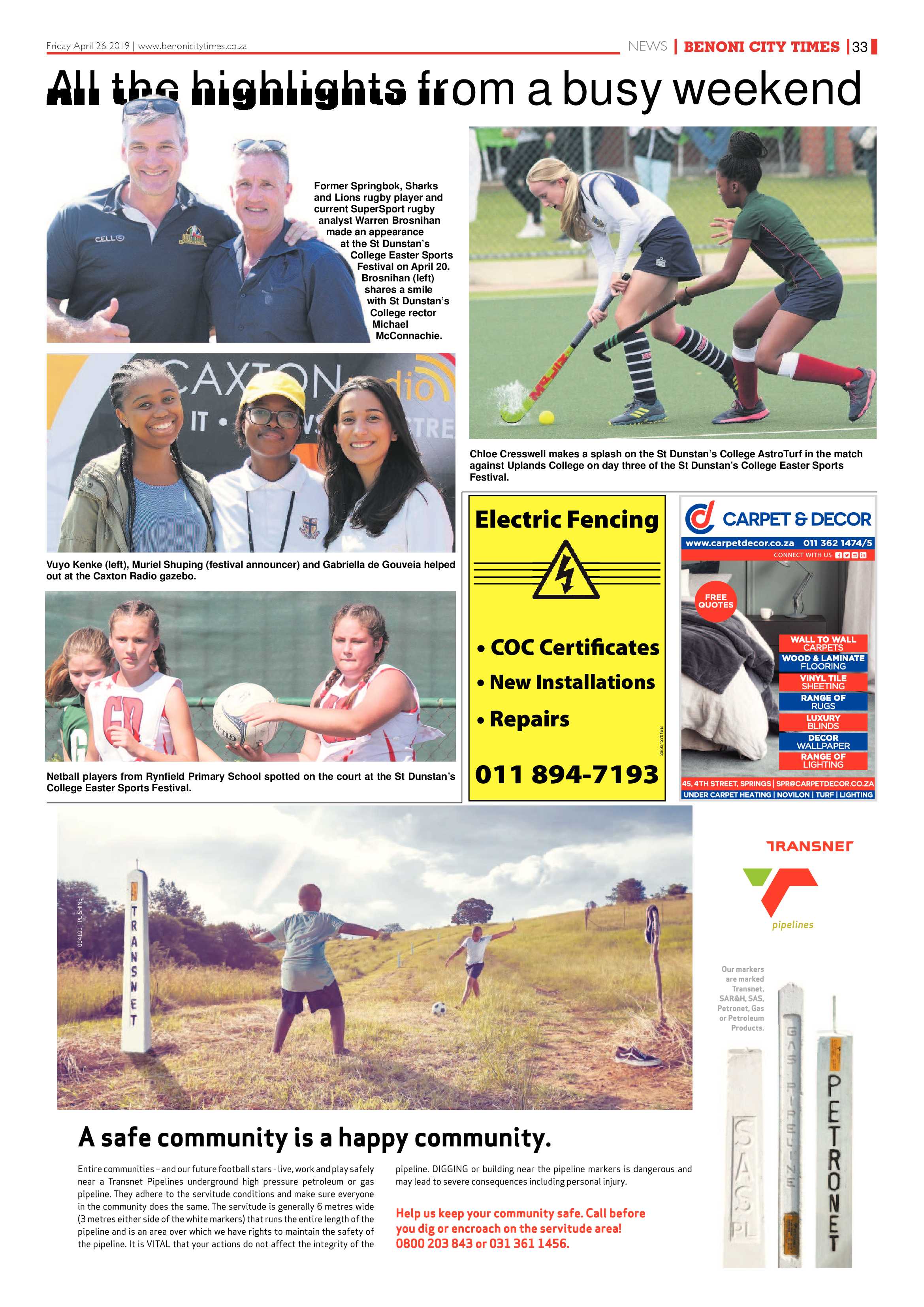 Benoni City Times 25 April 2019 page 33