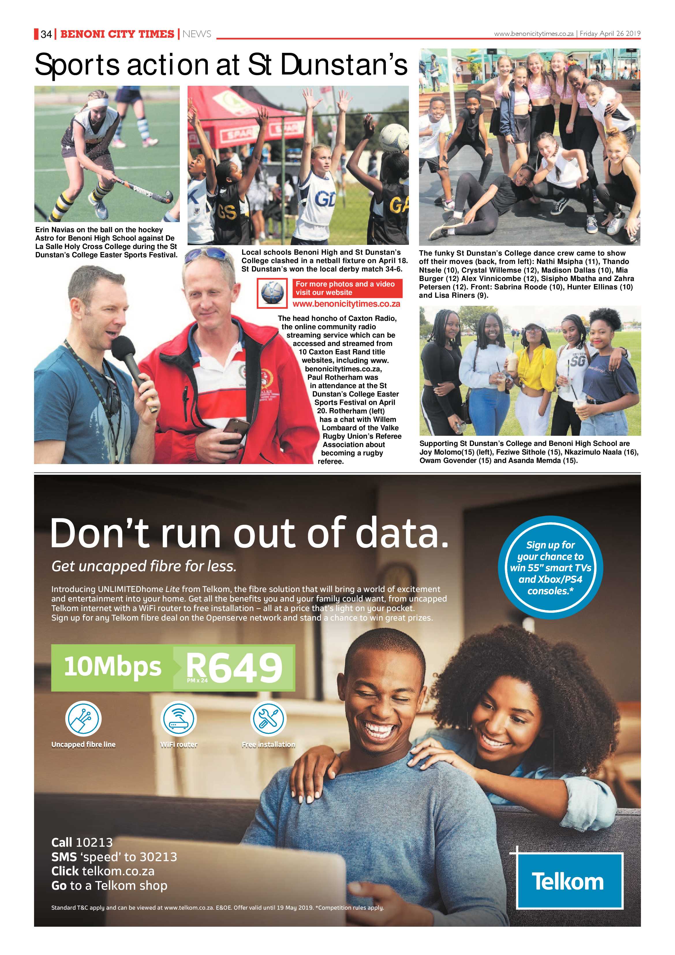 Benoni City Times 25 April 2019 page 34
