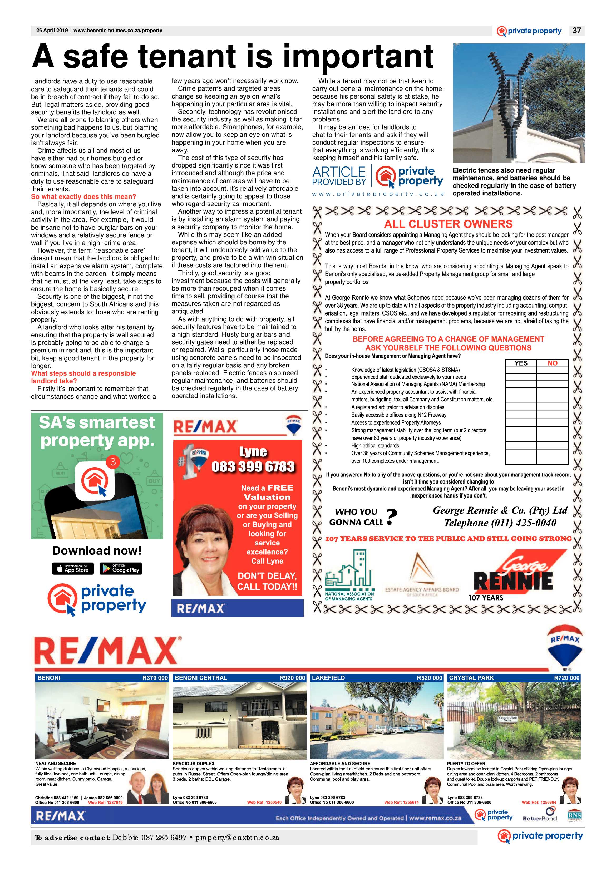 Benoni City Times 25 April 2019 page 37