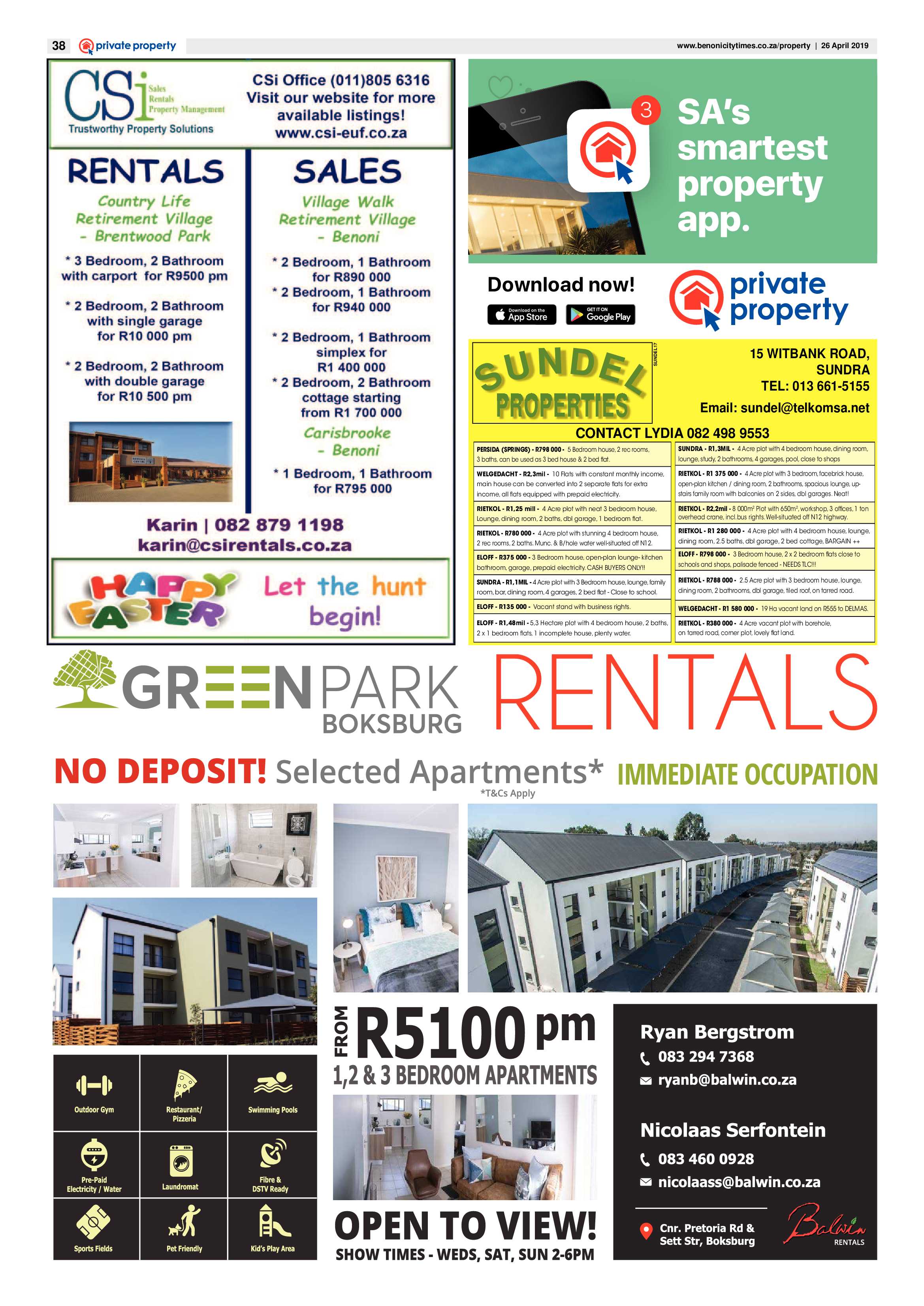 Benoni City Times 25 April 2019 page 38