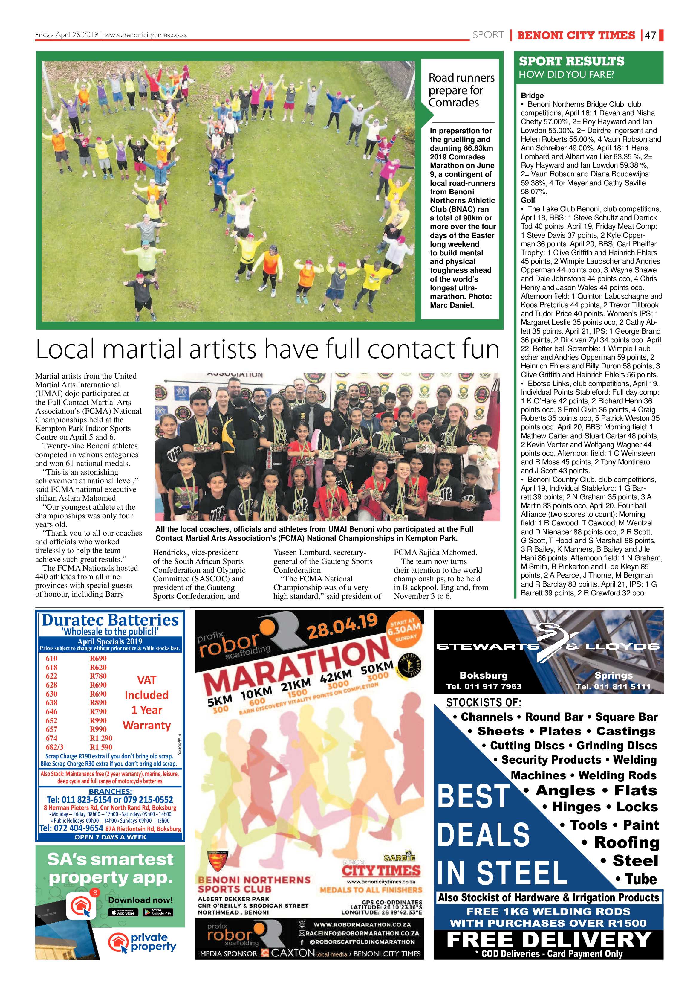 Benoni City Times 25 April 2019 page 47