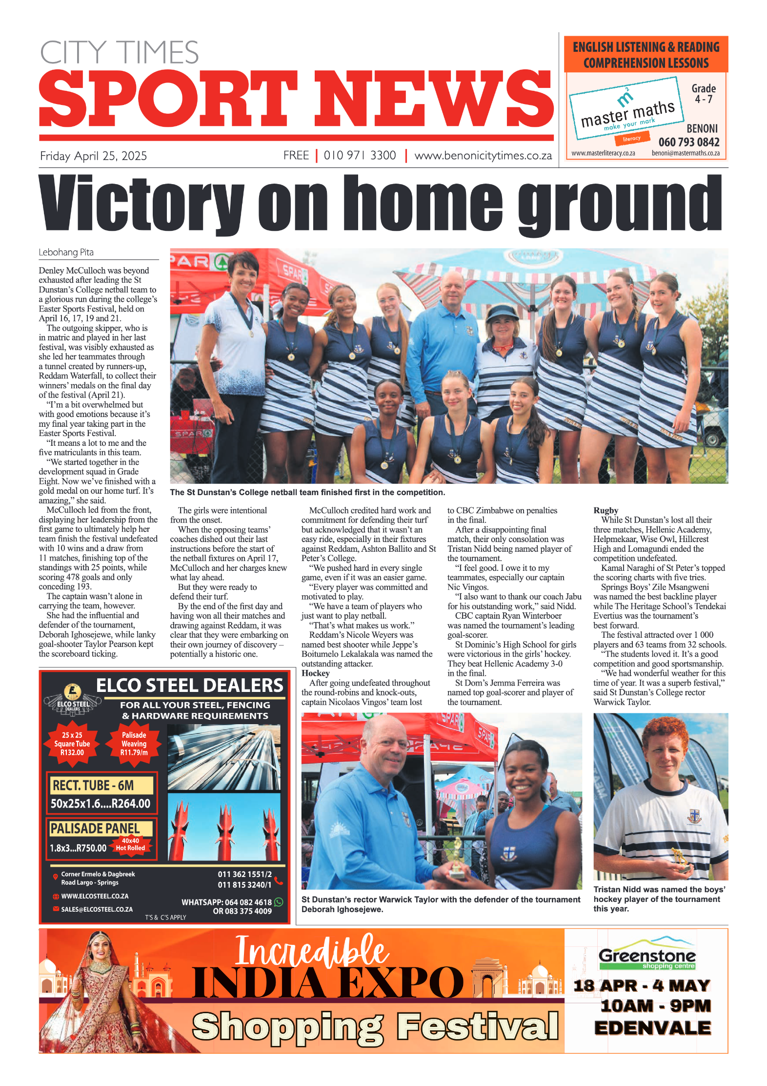 Benoni City Times 25 April 2025 page 12
