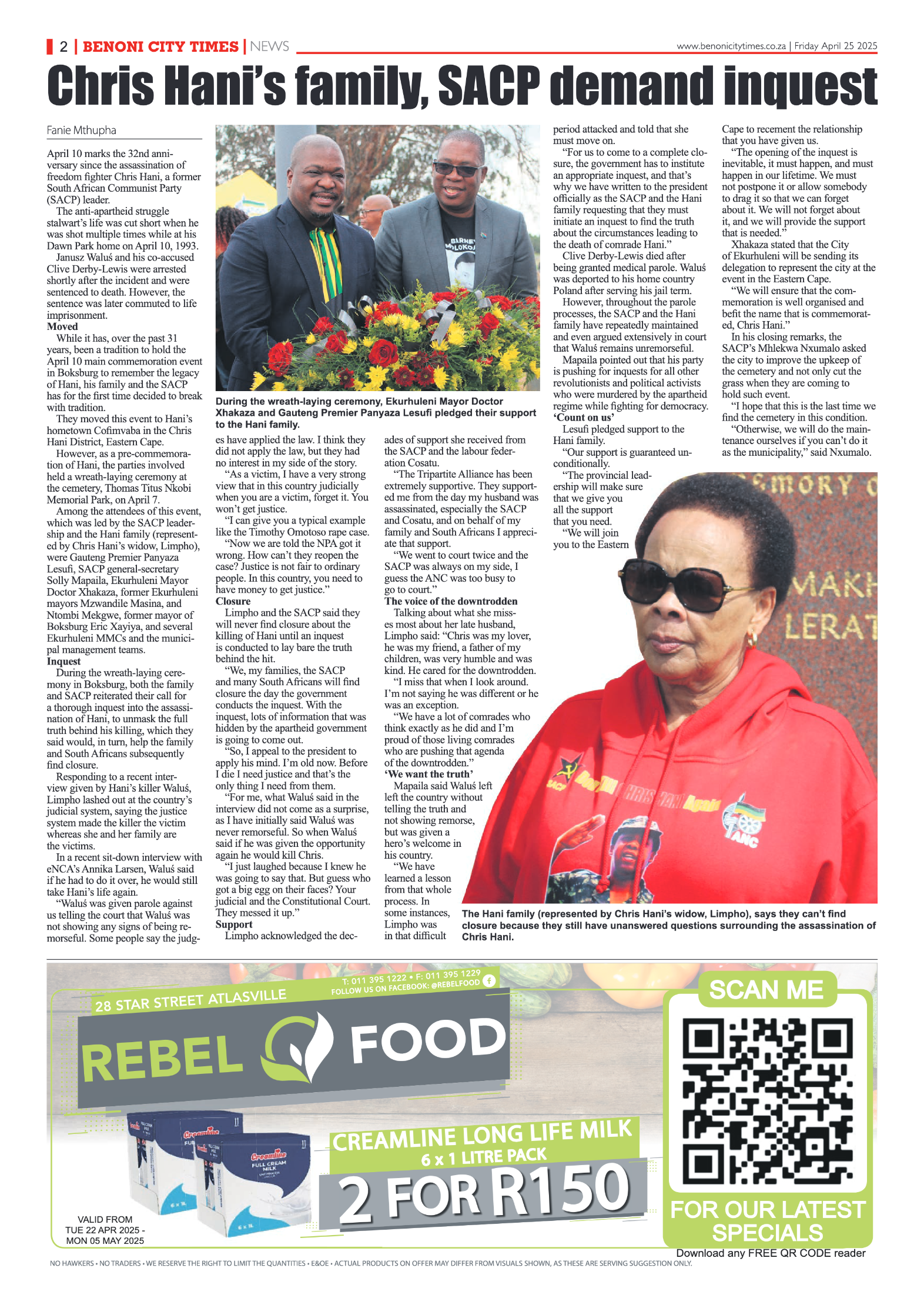 Benoni City Times 25 April 2025 page 2