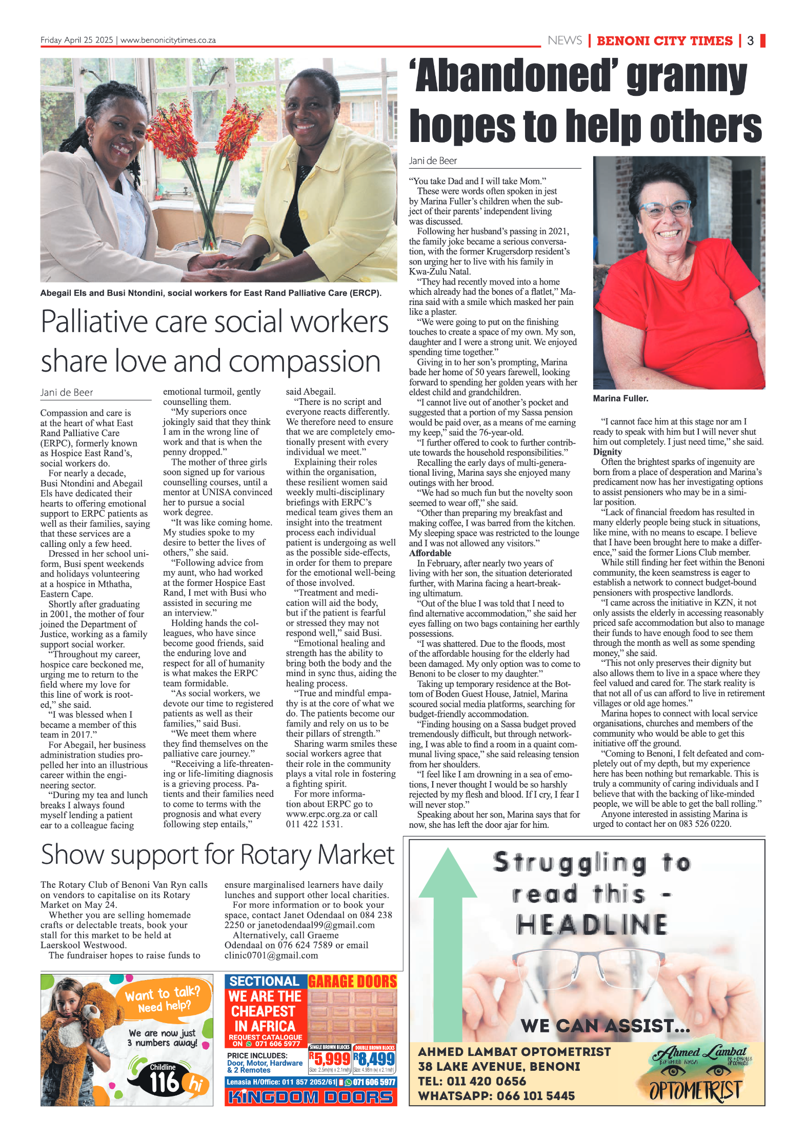 Benoni City Times 25 April 2025 page 3