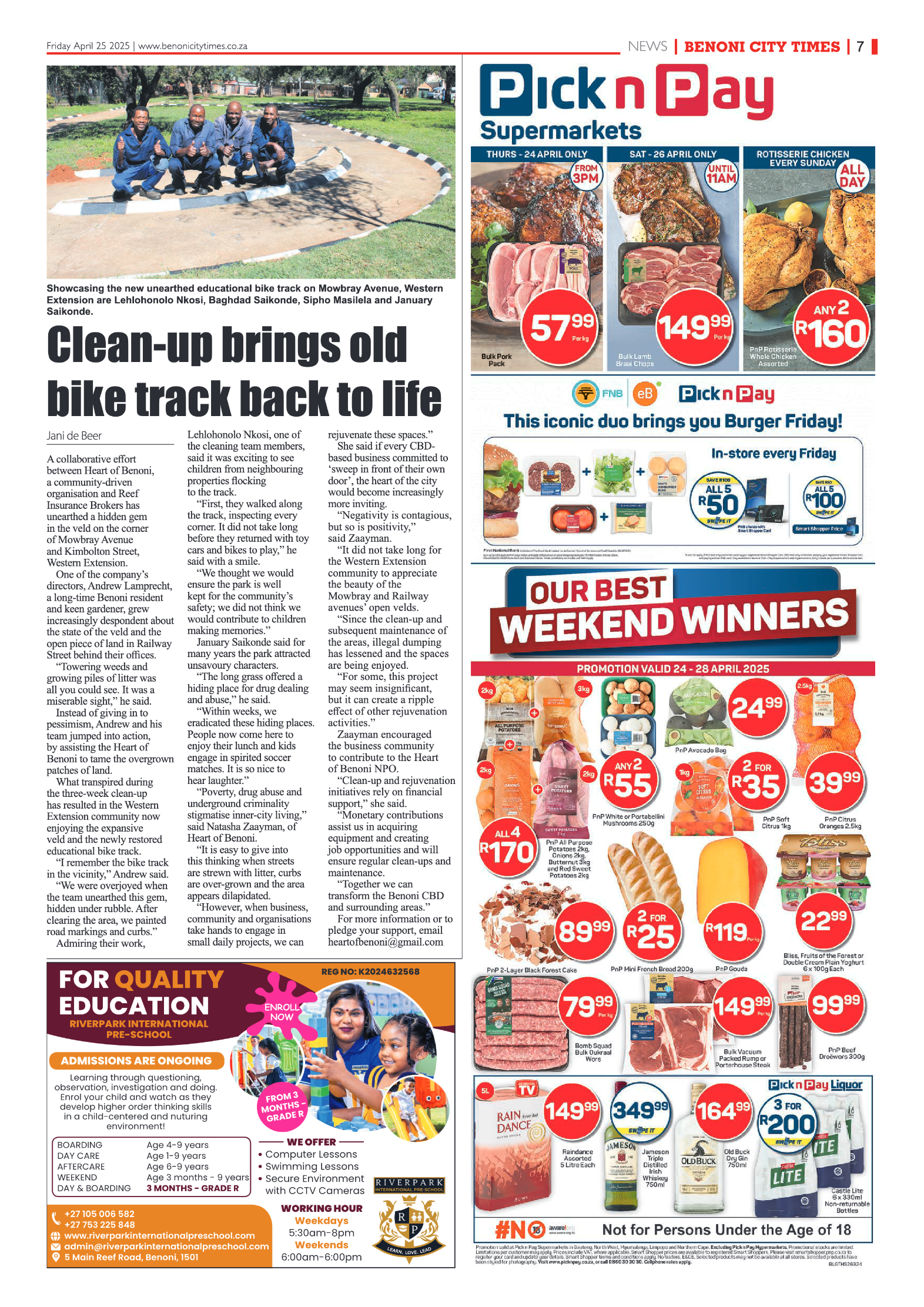 Benoni City Times 25 April 2025 page 7