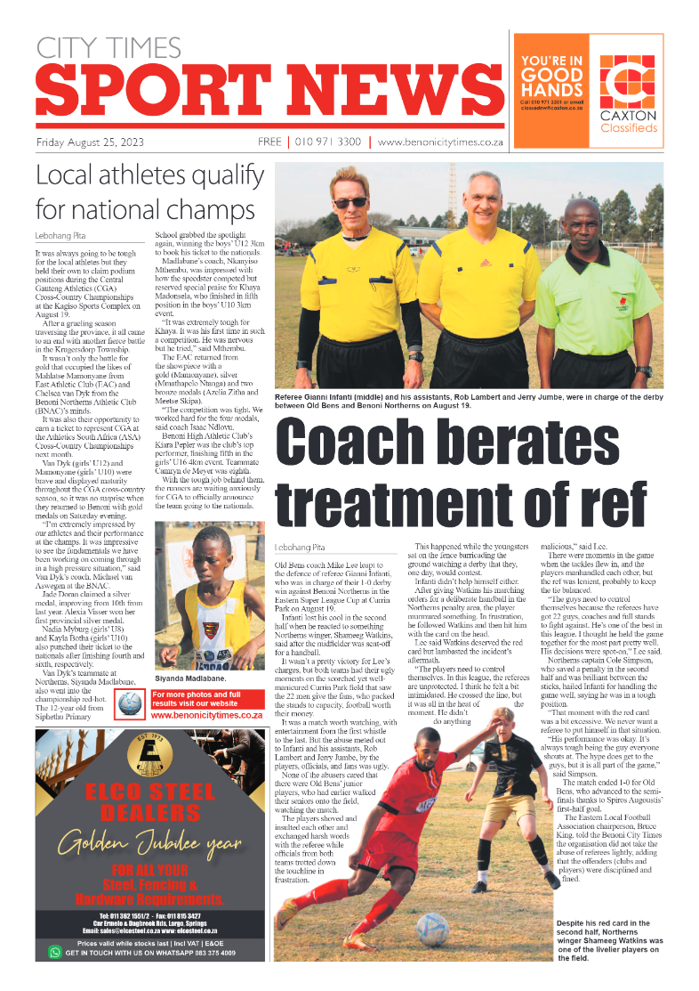 Benoni City Times 25 August 2023 page 12