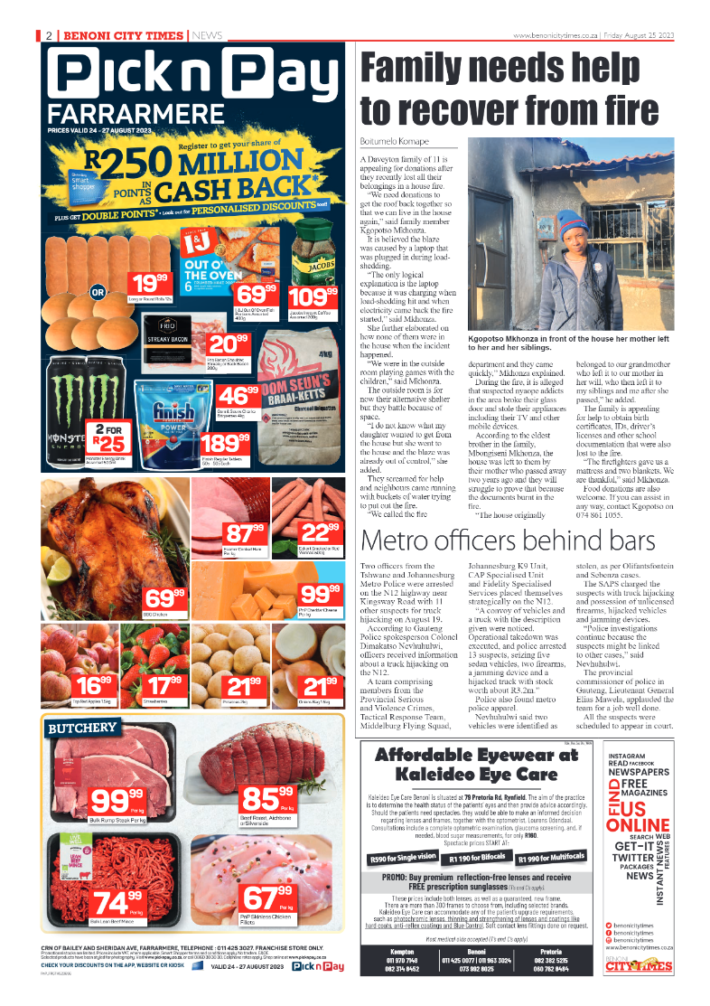 Benoni City Times 25 August 2023 page 2