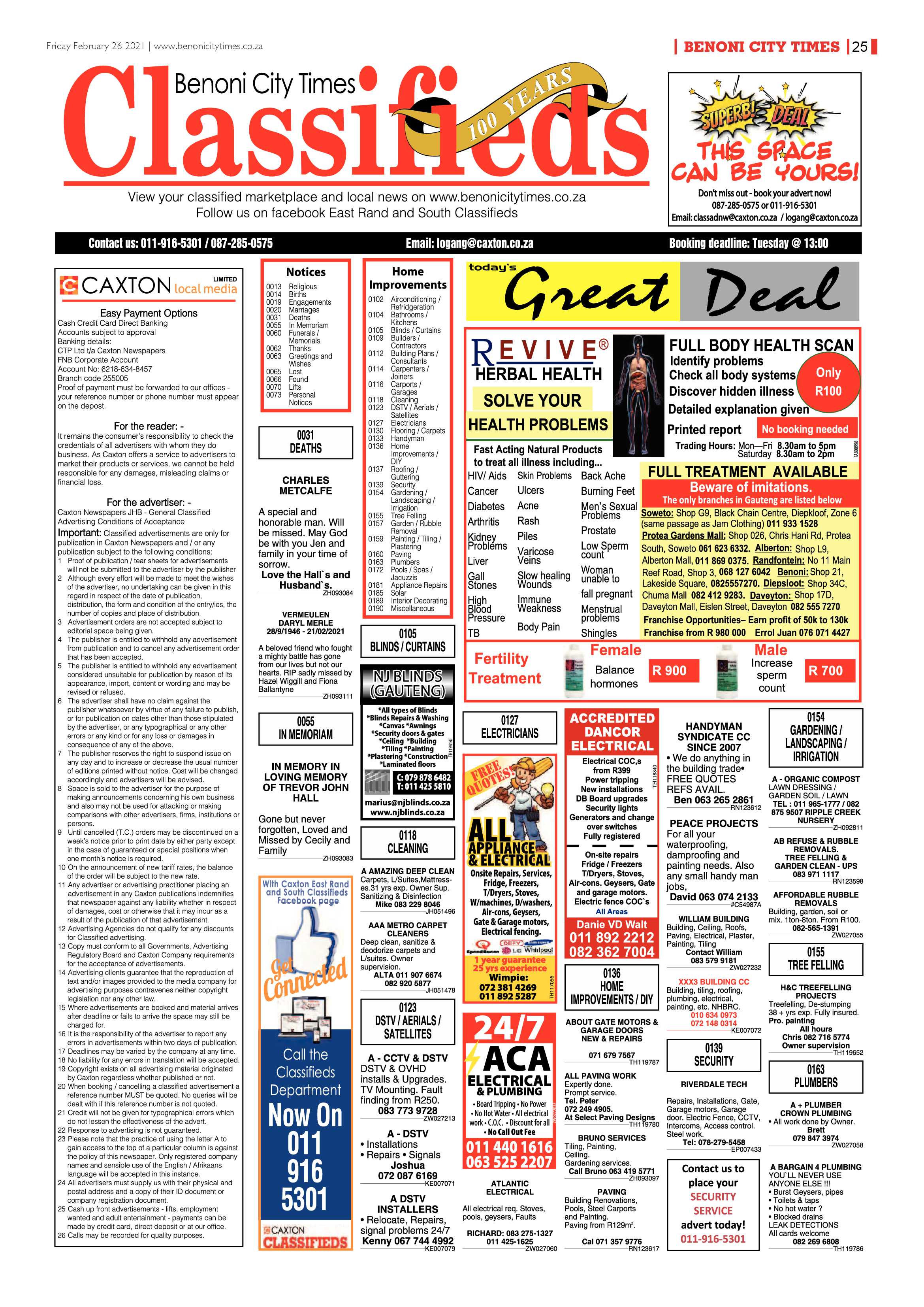 Benoni City Times 25 February 2021 page 25
