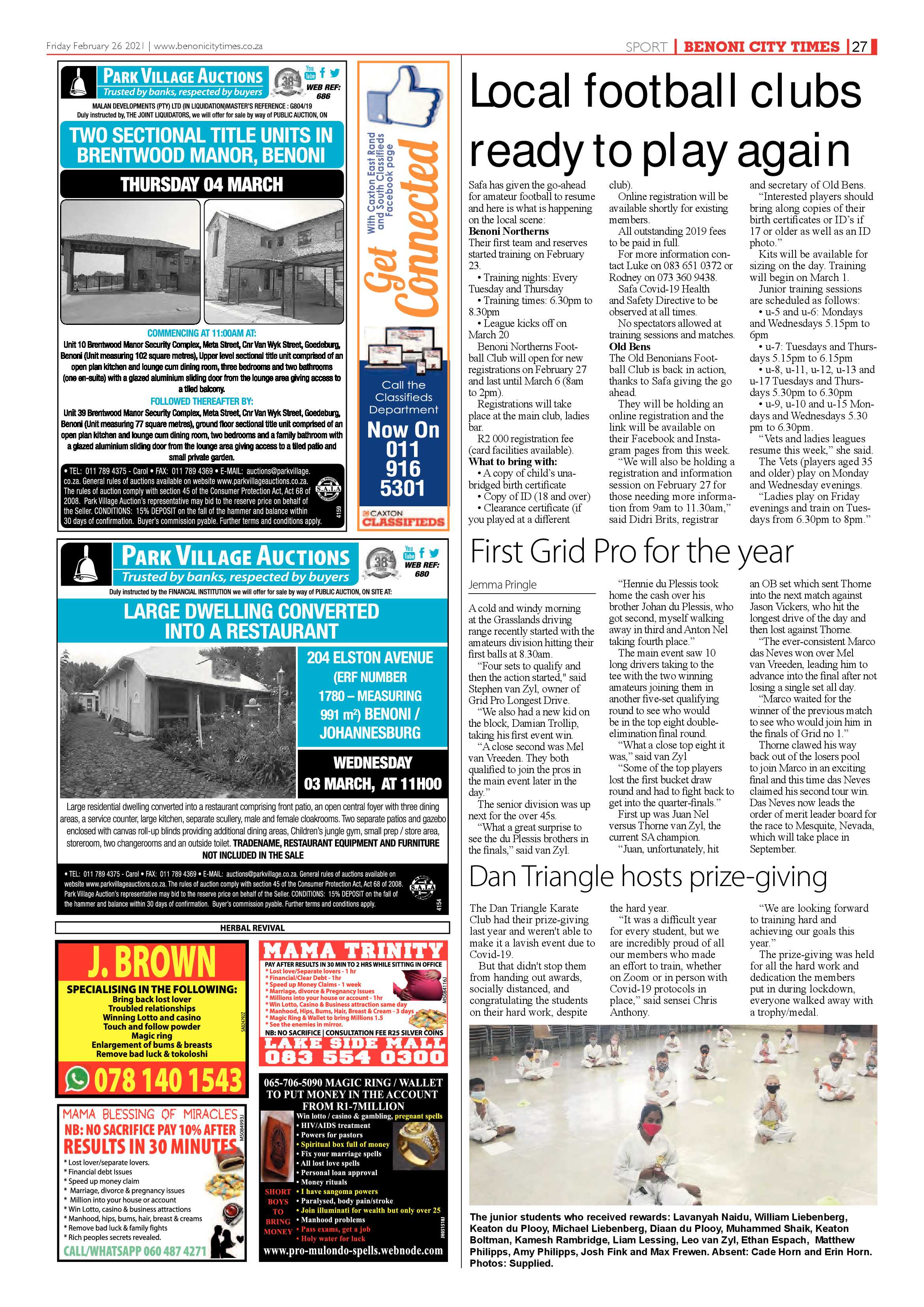 Benoni City Times 25 February 2021 page 27