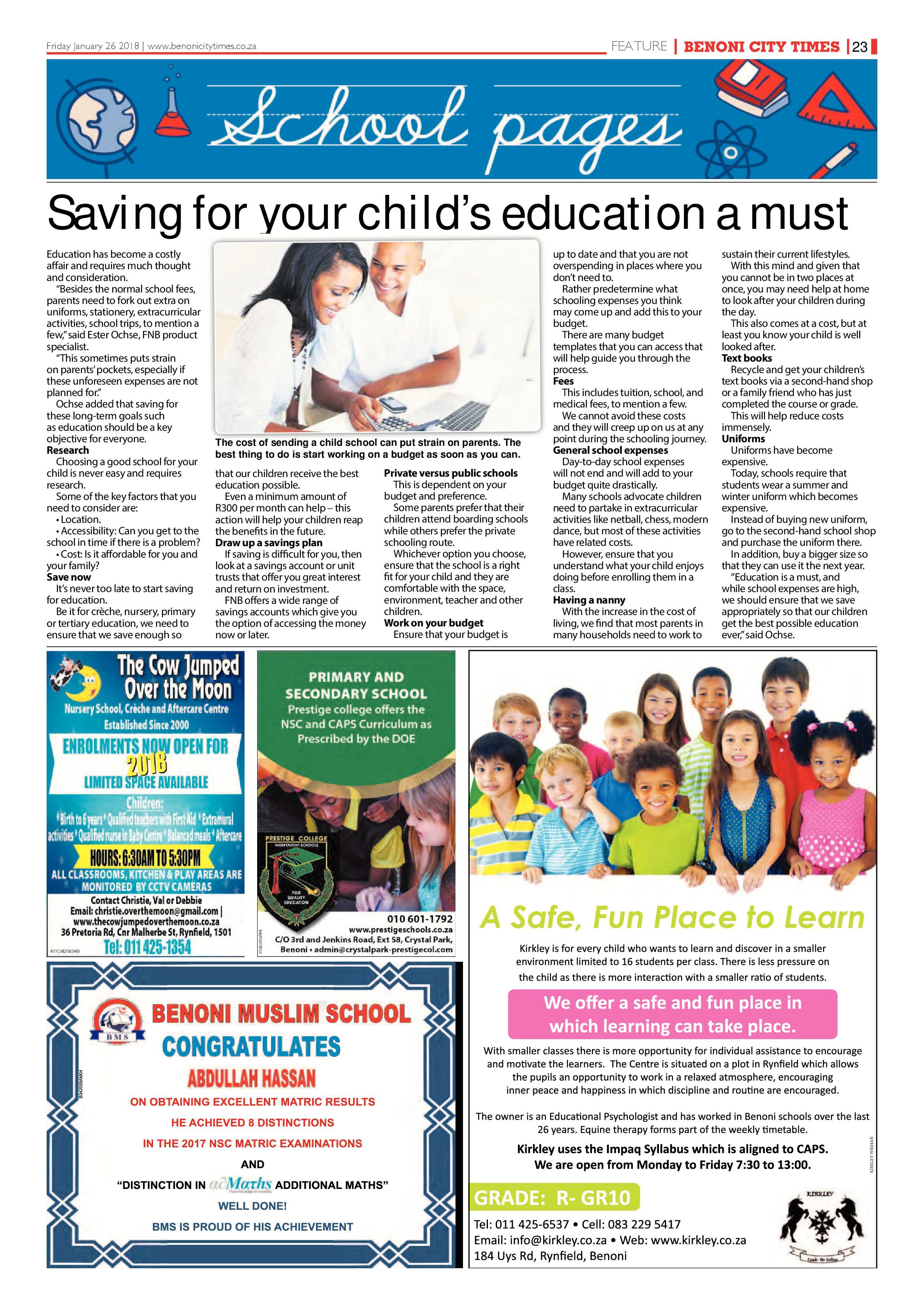 Benoni City Times 25 January 2018 page 23