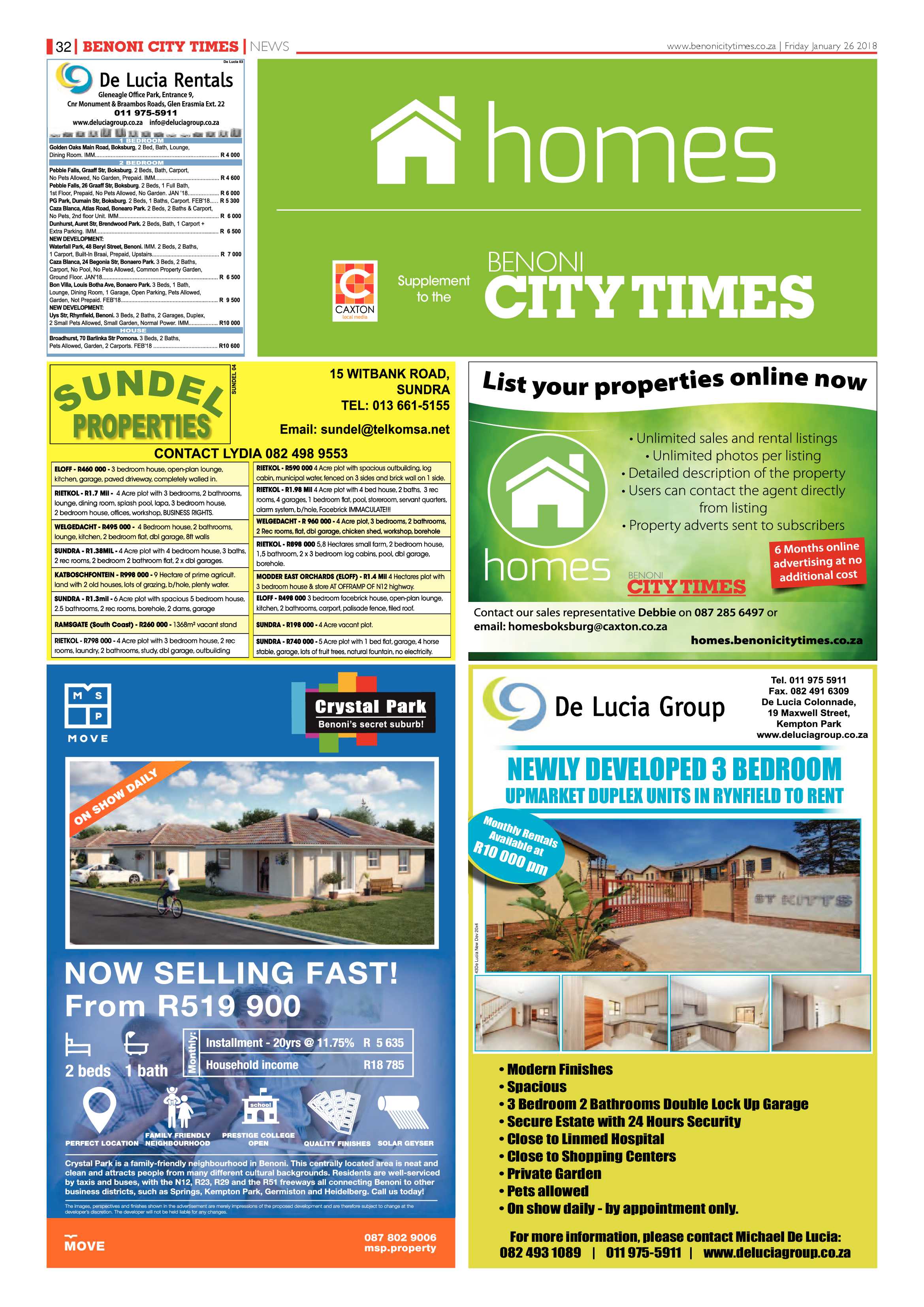 Benoni City Times 25 January 2018 page 32