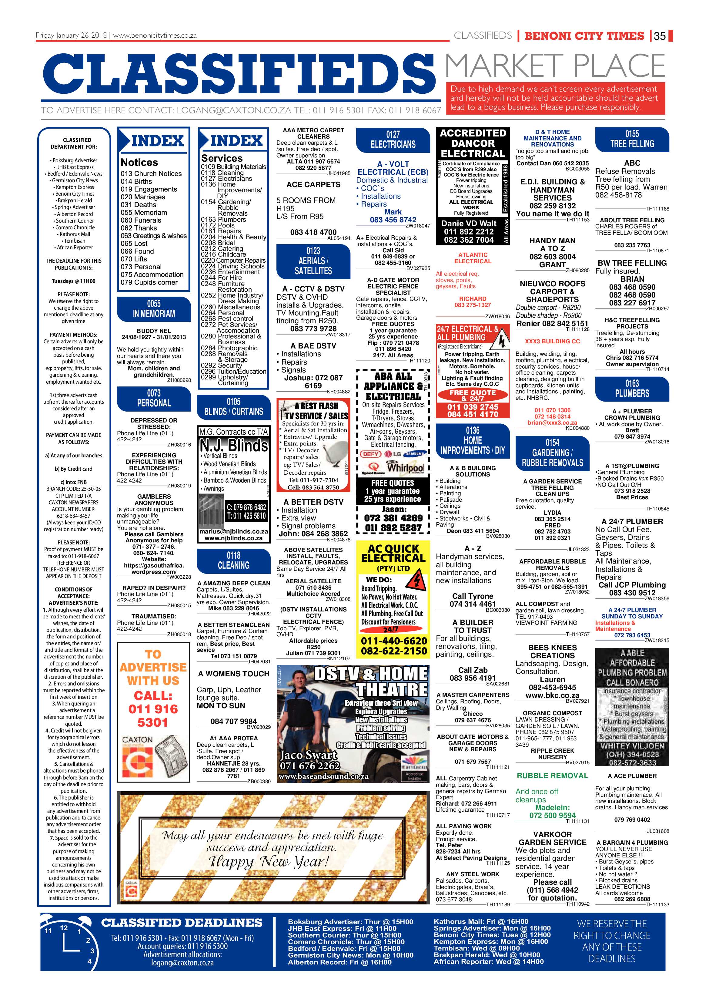 Benoni City Times 25 January 2018 page 35
