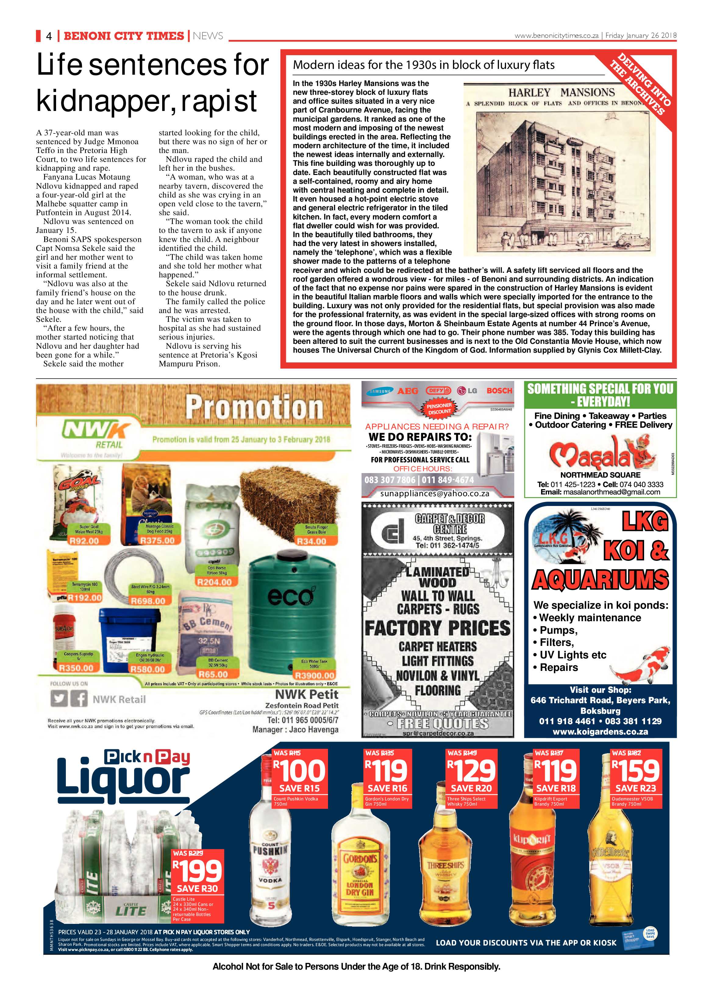 Benoni City Times 25 January 2018 page 4