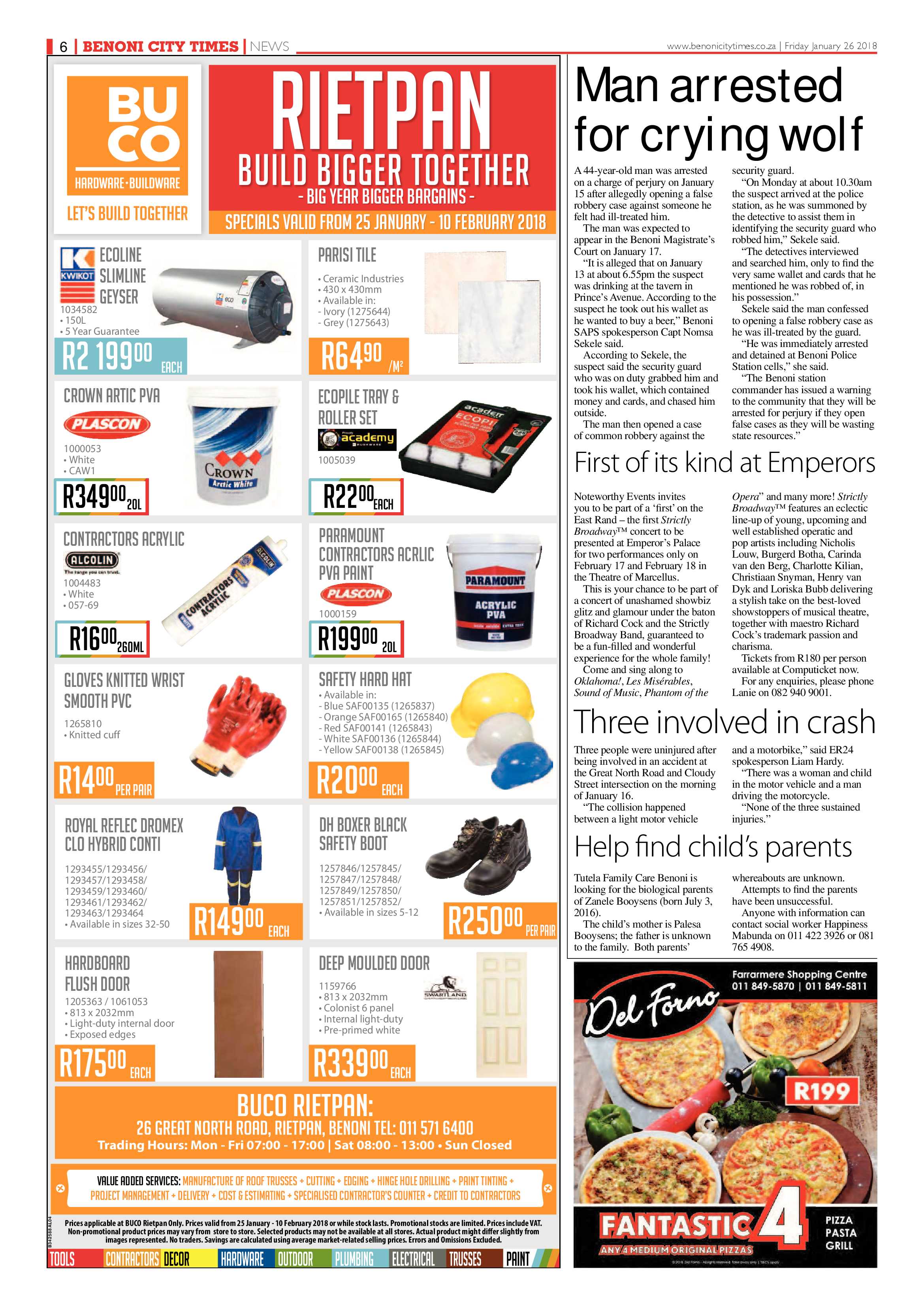 Benoni City Times 25 January 2018 page 6
