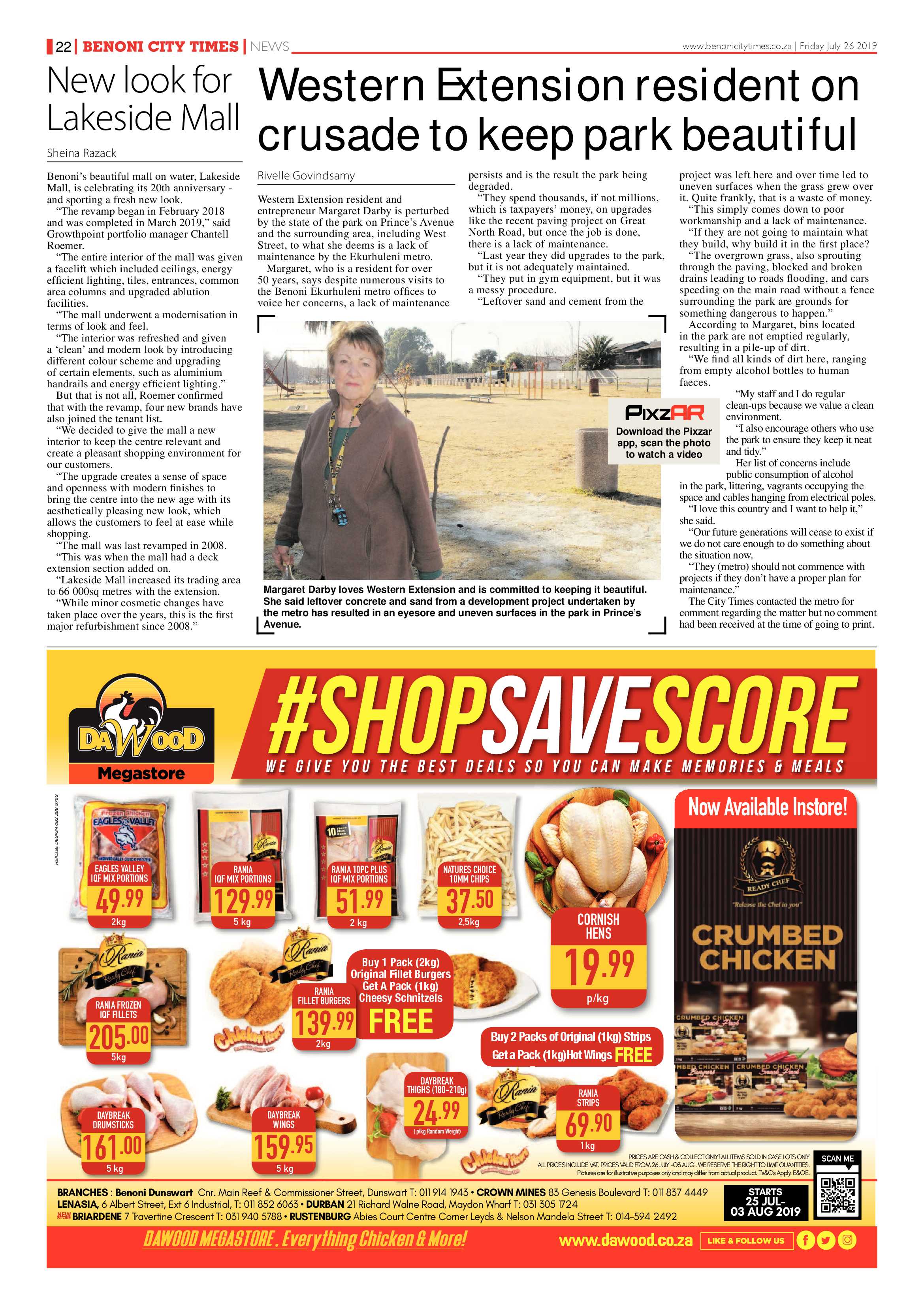 Benoni City Times 25 July 2019 page 22