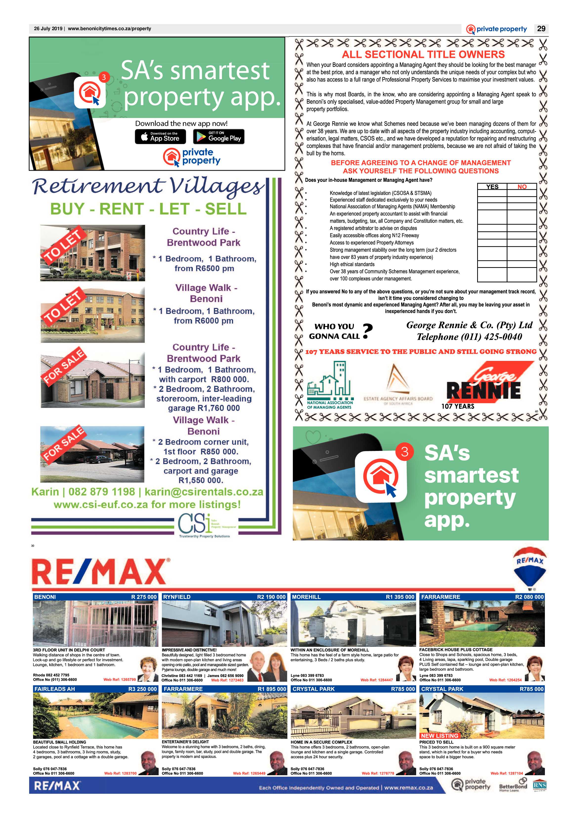 Benoni City Times 25 July 2019 page 29