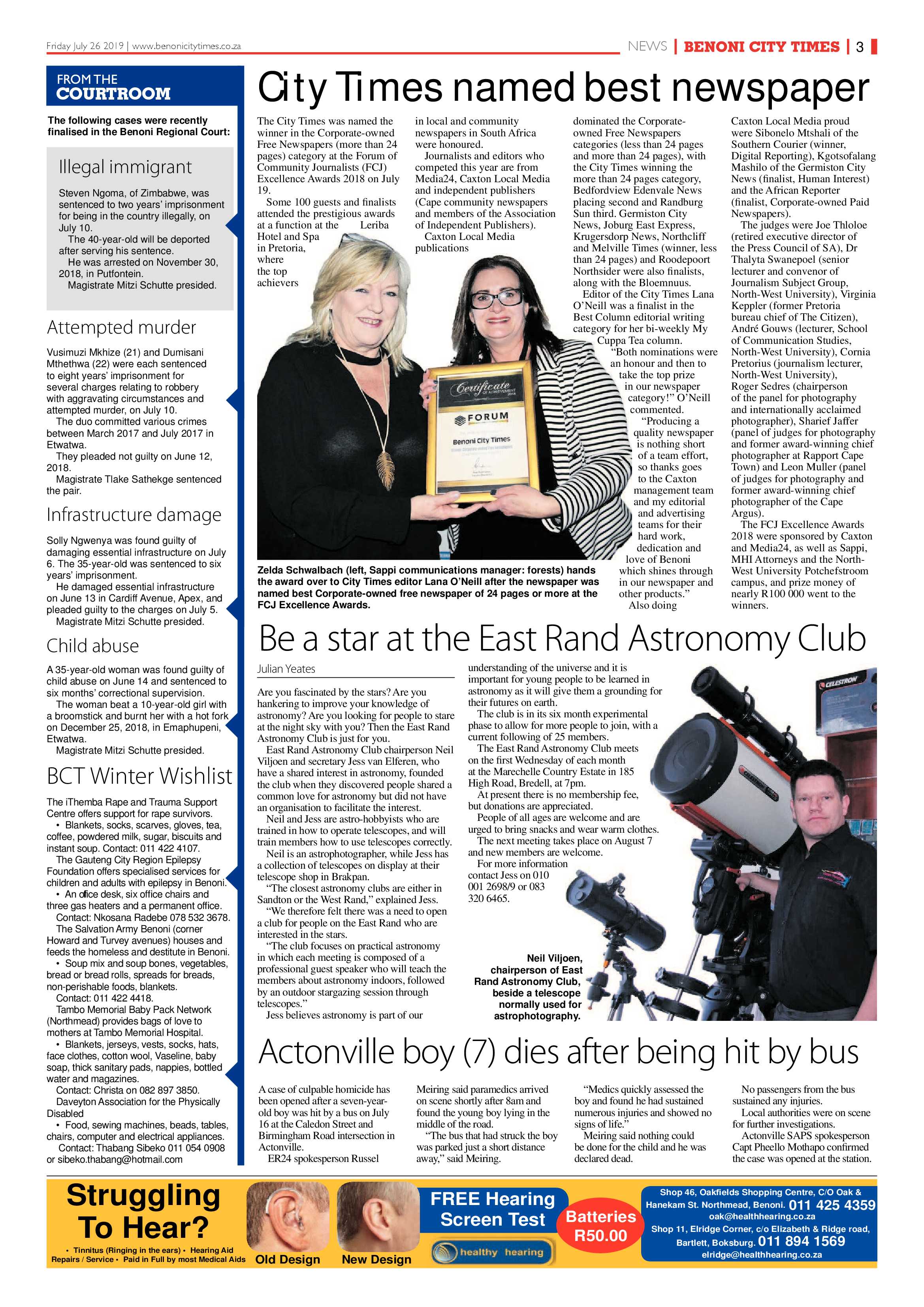 Benoni City Times 25 July 2019 page 3
