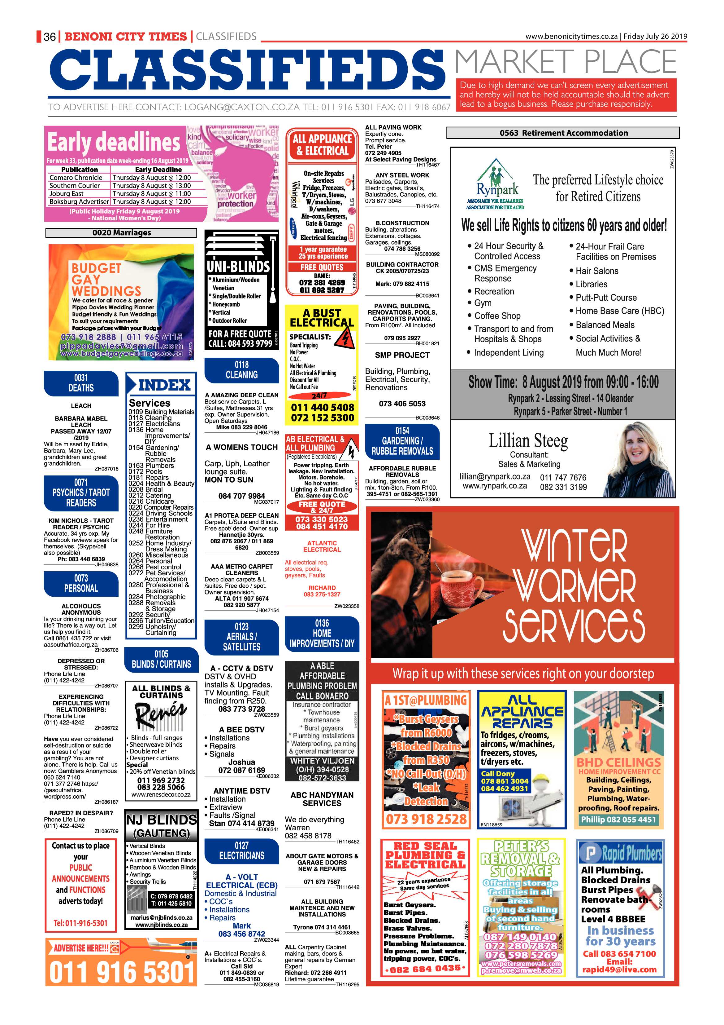 Benoni City Times 25 July 2019 page 36