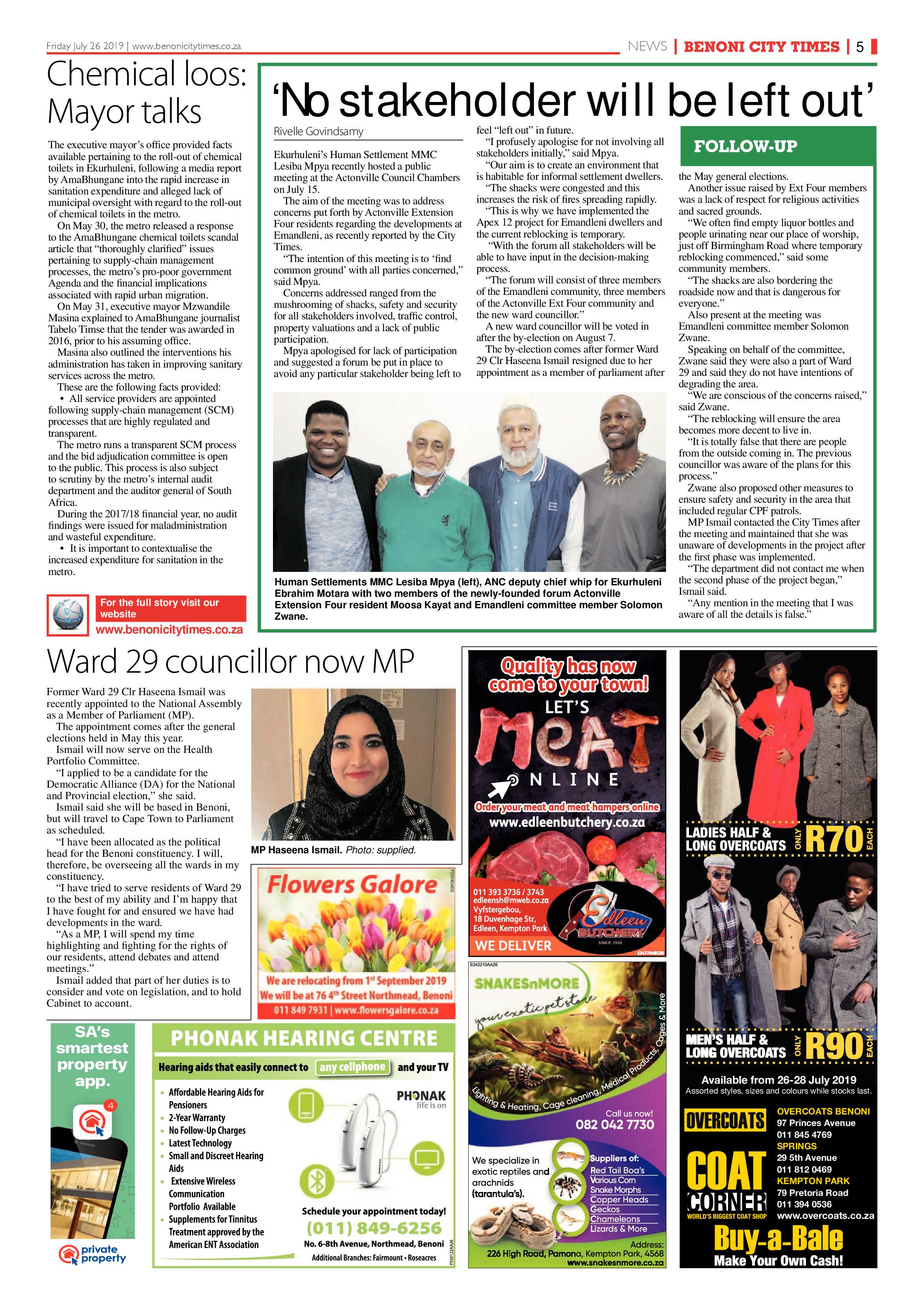 Benoni City Times 25 July 2019 page 5