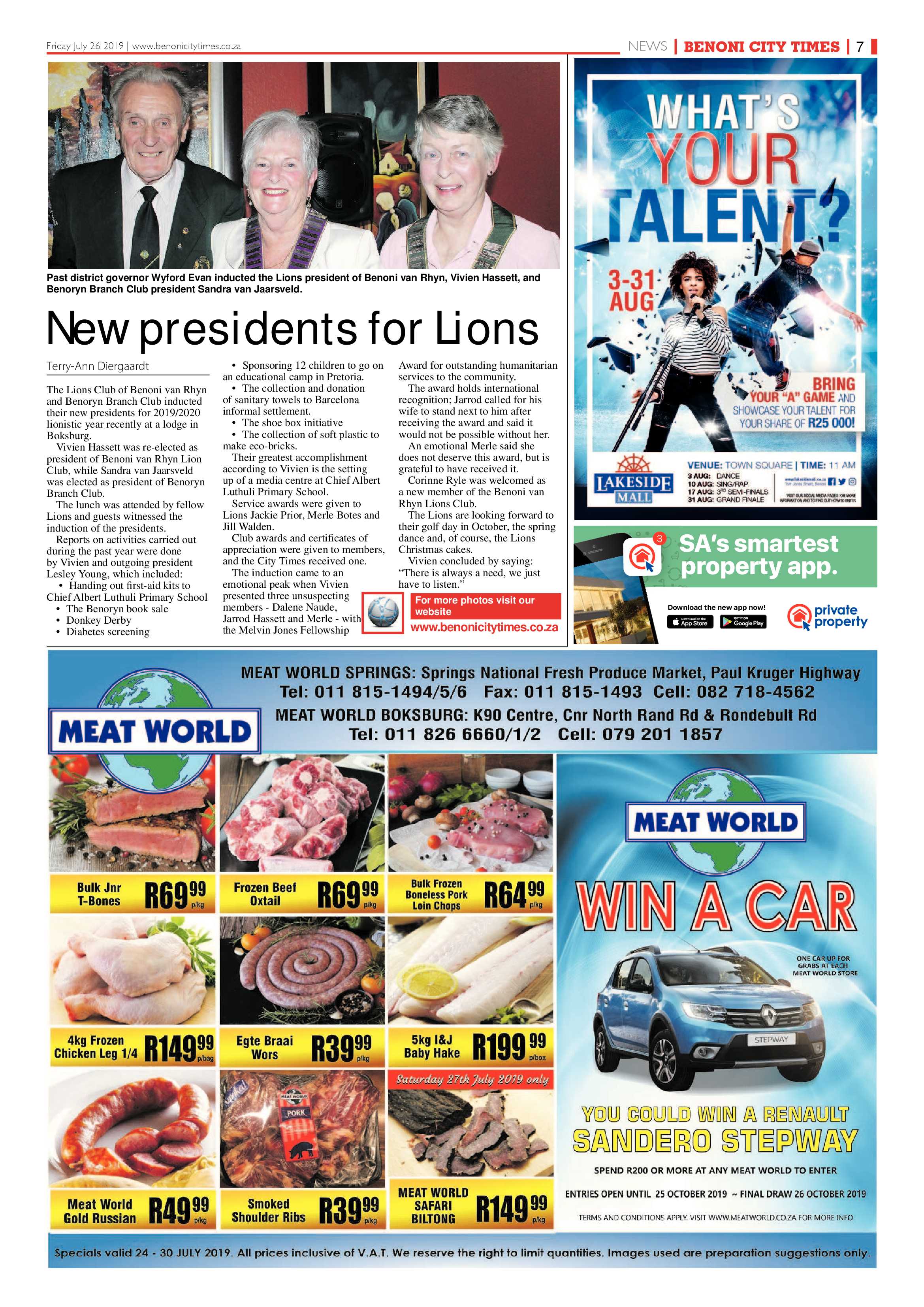 Benoni City Times 25 July 2019 page 7