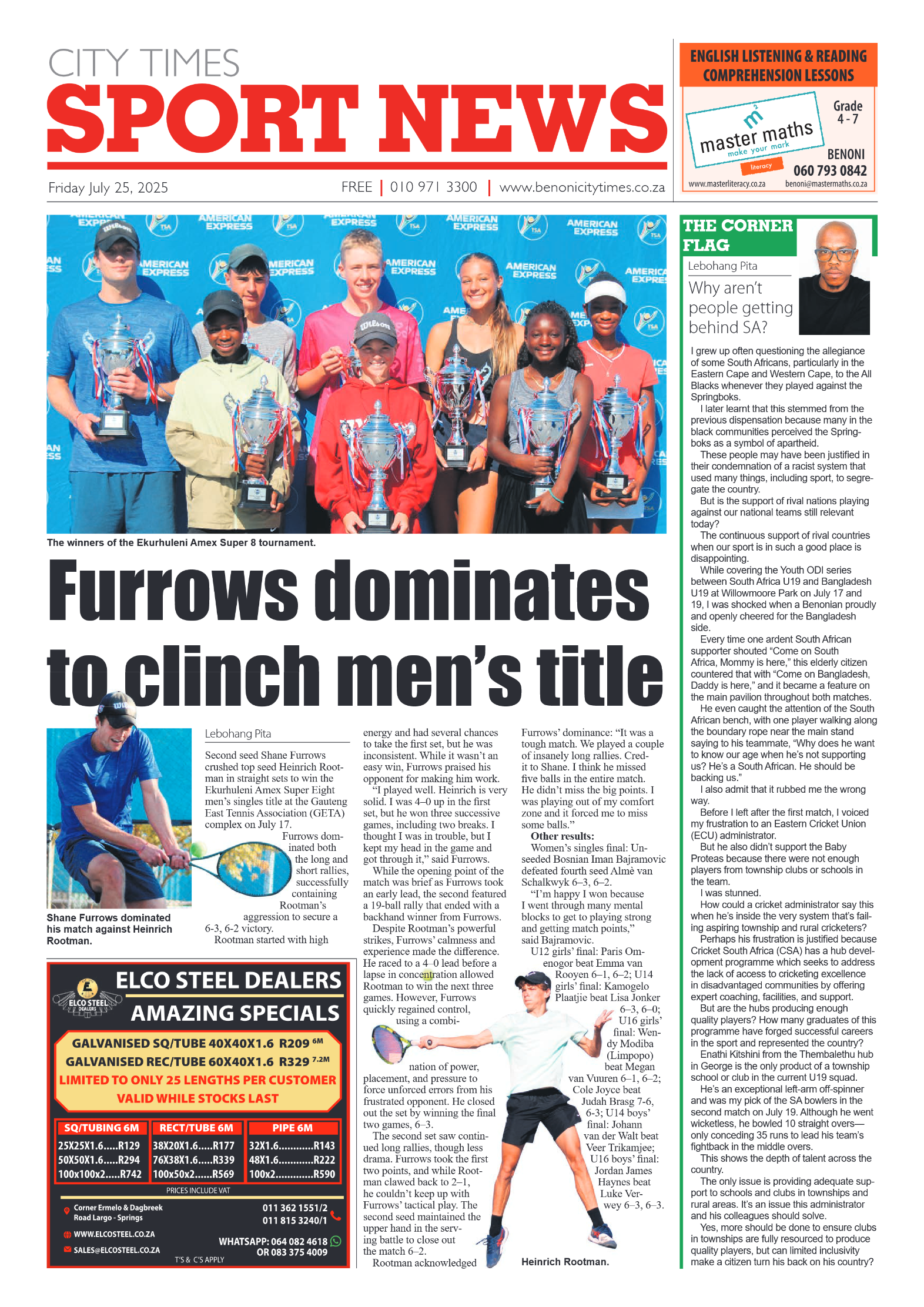 Benoni City Times 25 July 2025 page 12