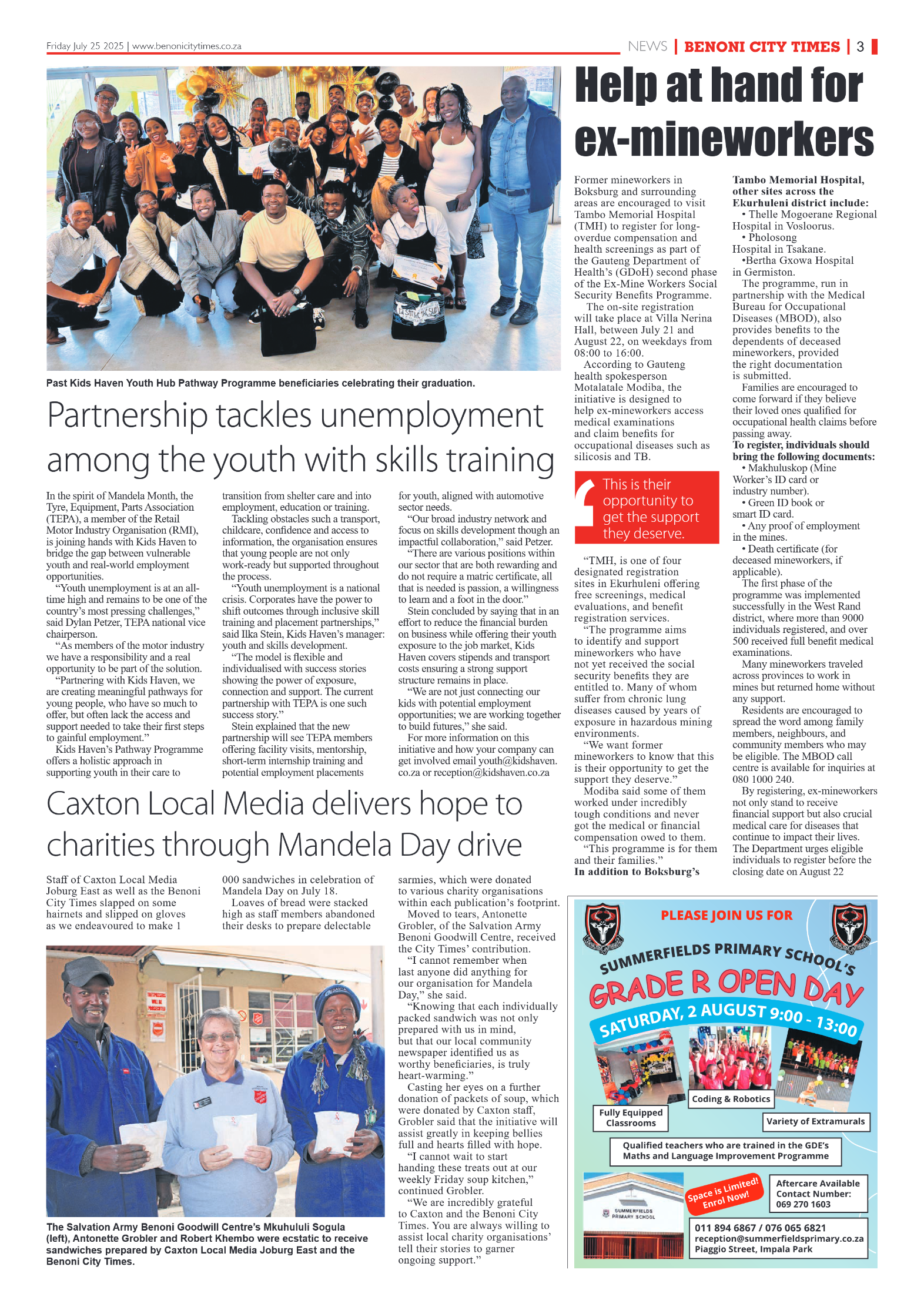 Benoni City Times 25 July 2025 page 3